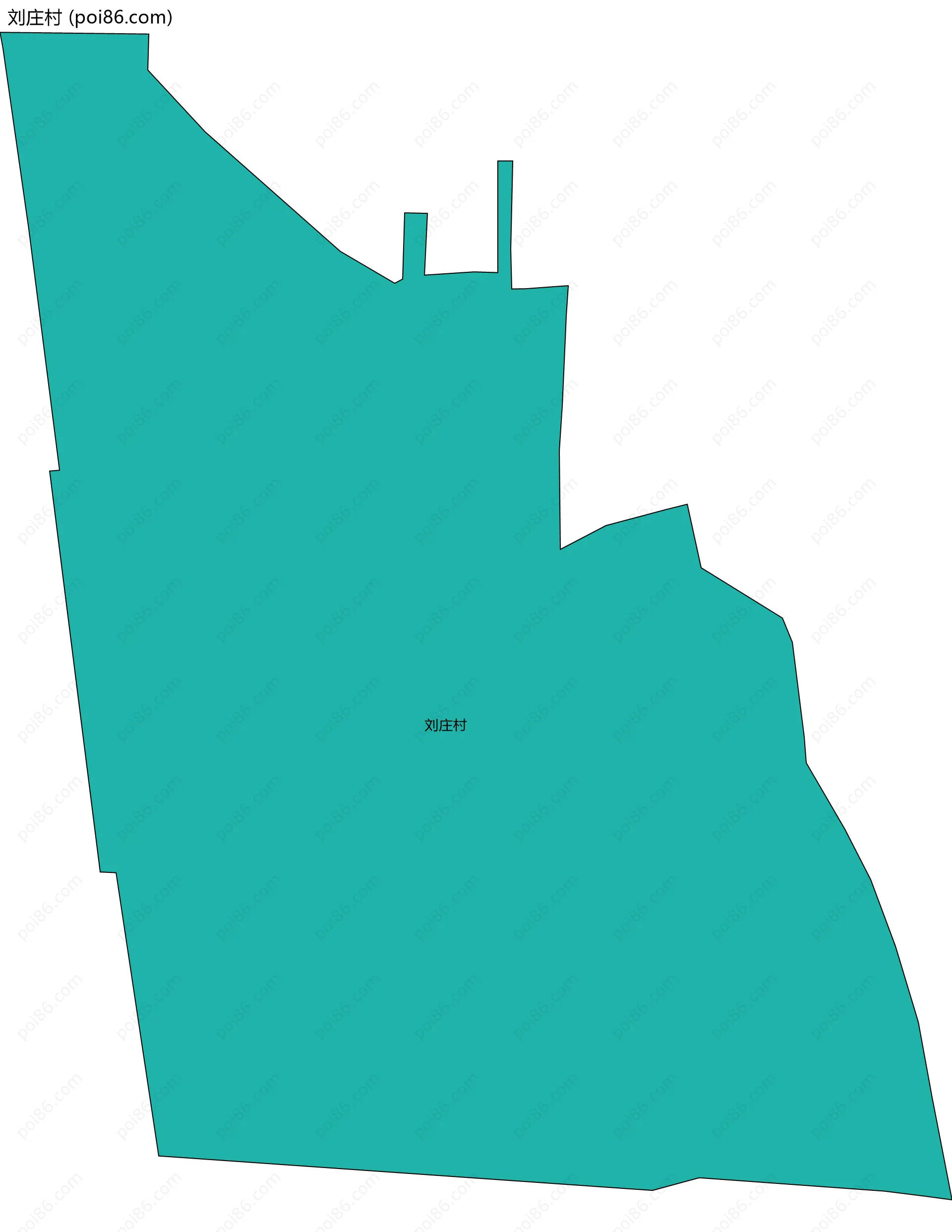 刘庄村边界地图