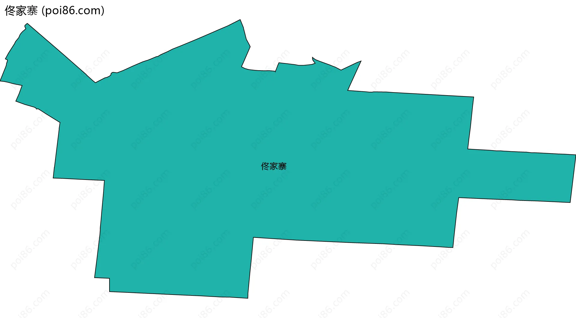 佟家寨边界地图