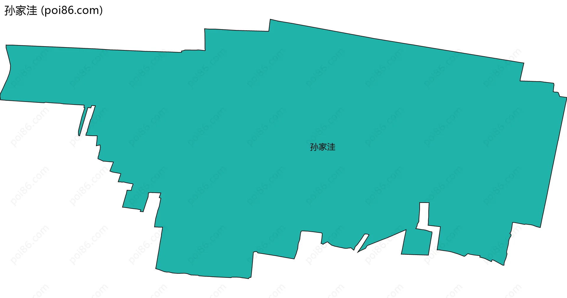 孙家洼边界地图
