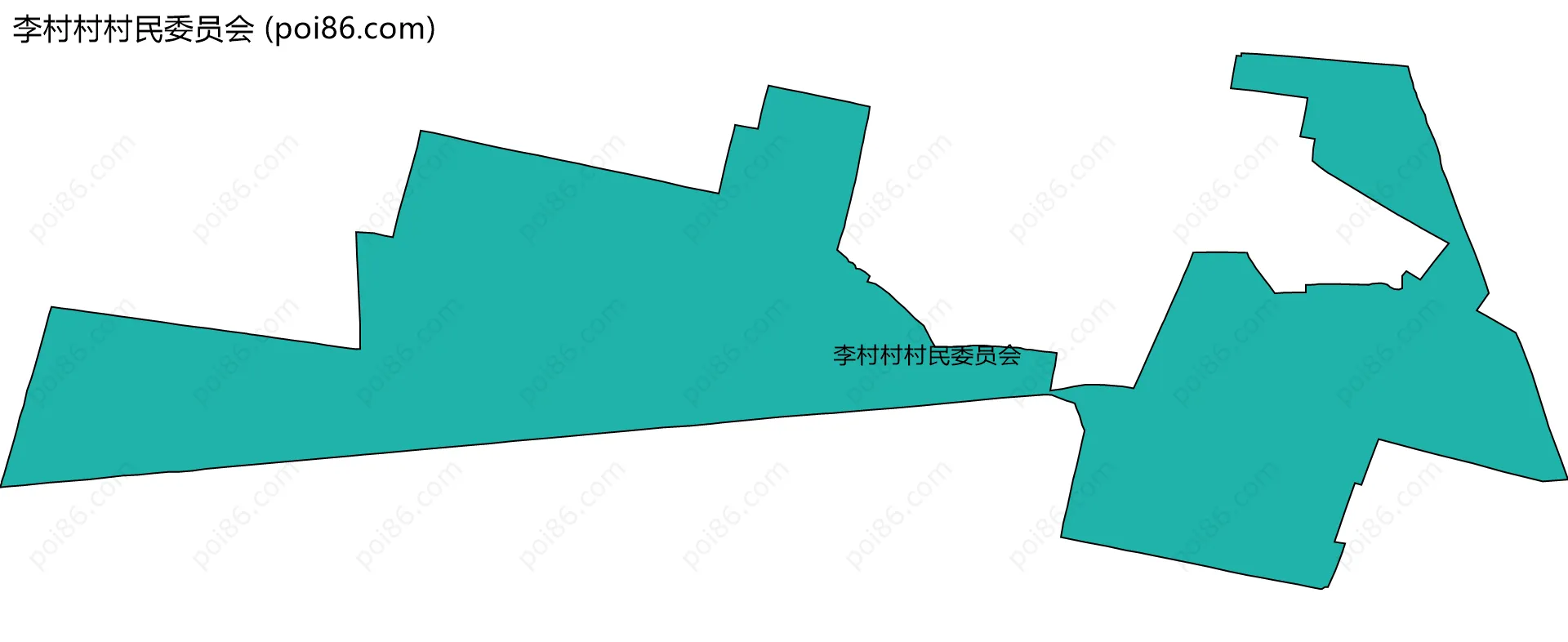 李村村村民委员会边界地图