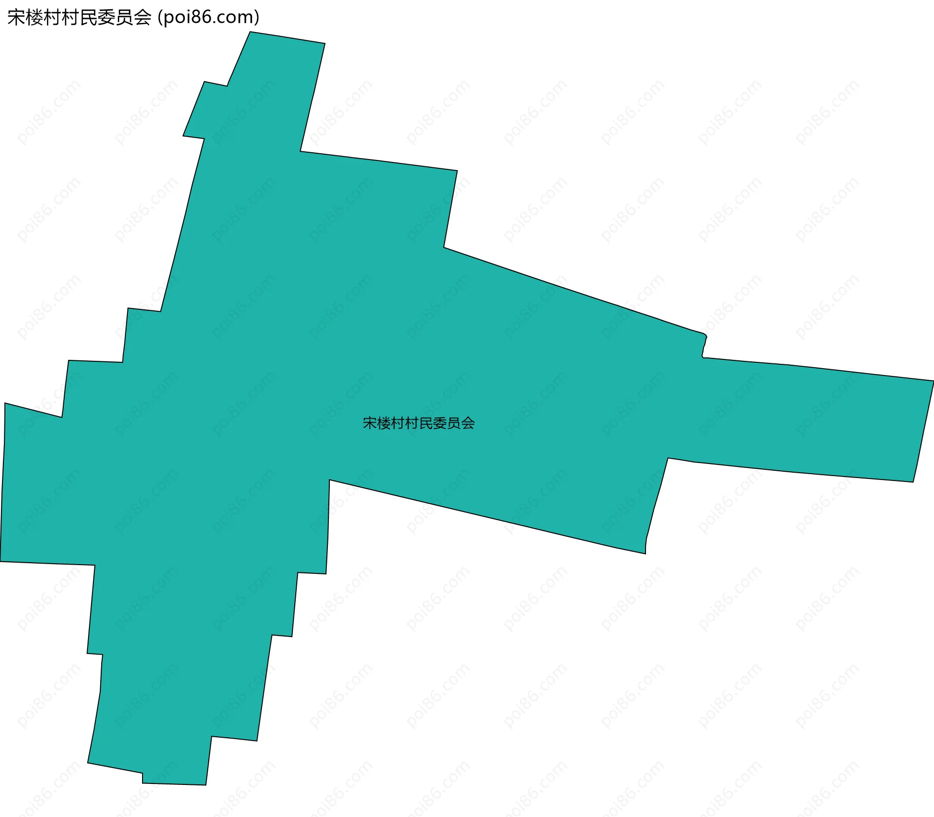 宋楼村村民委员会边界地图