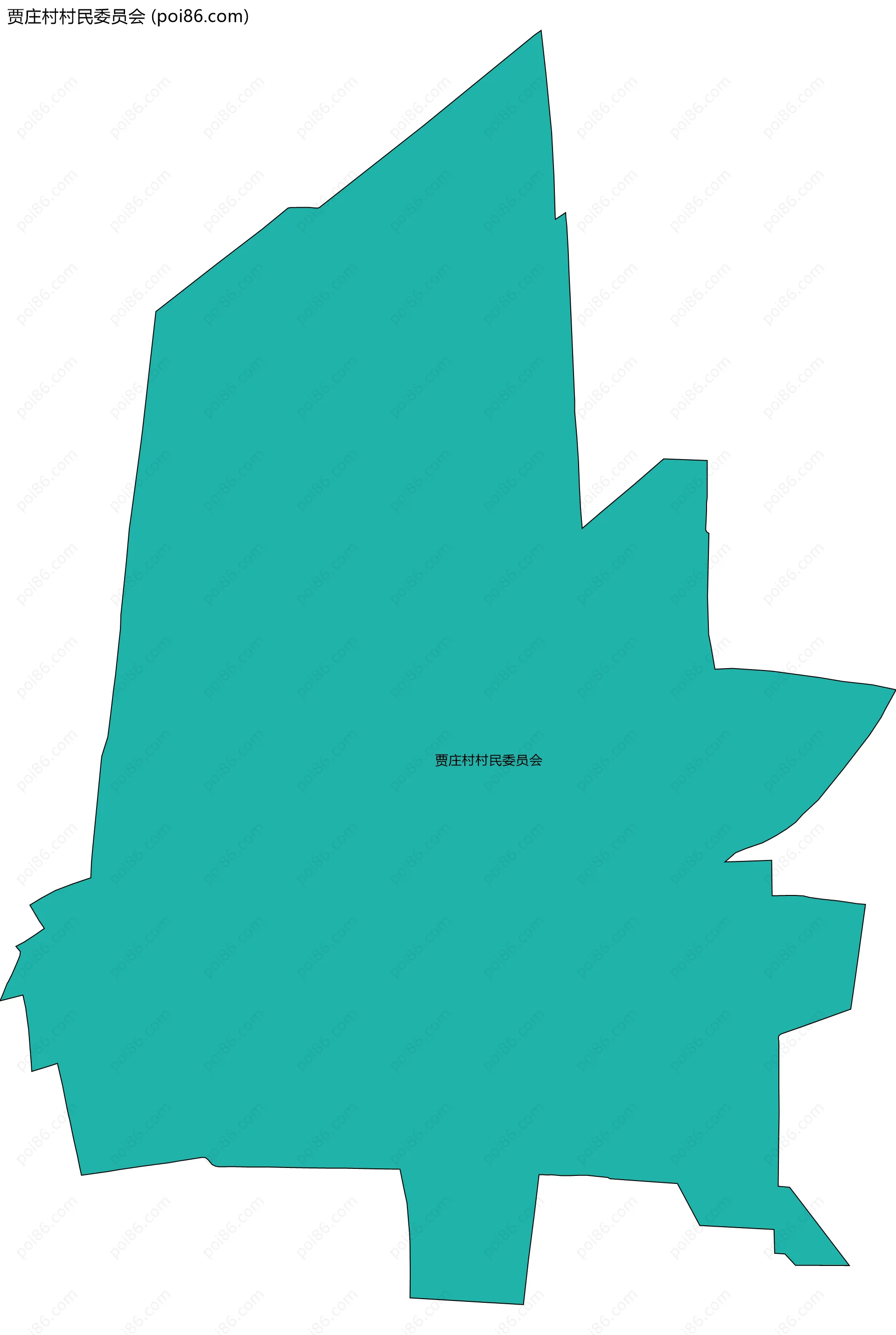 贾庄村村民委员会边界地图