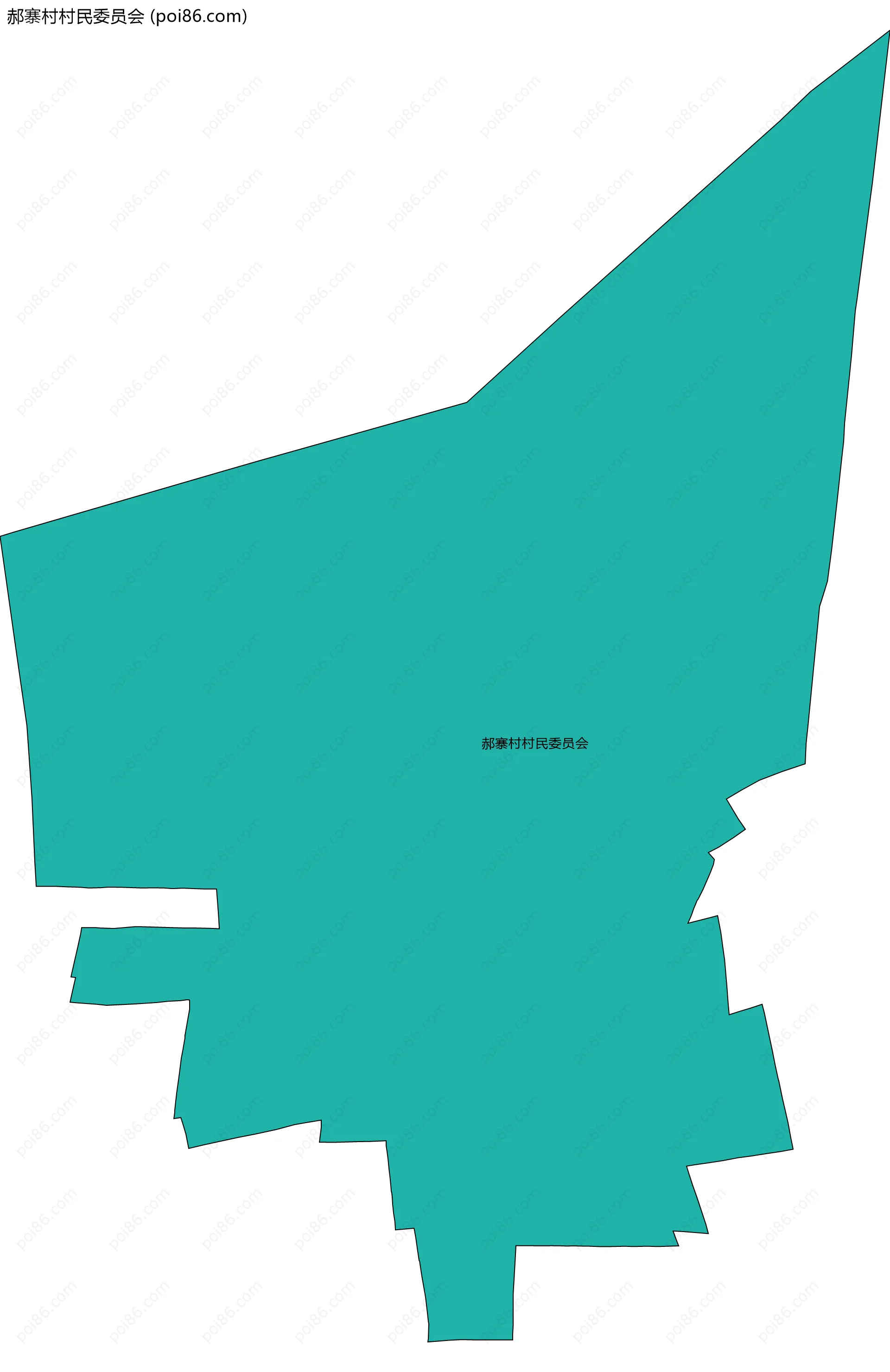 郝寨村村民委员会边界地图