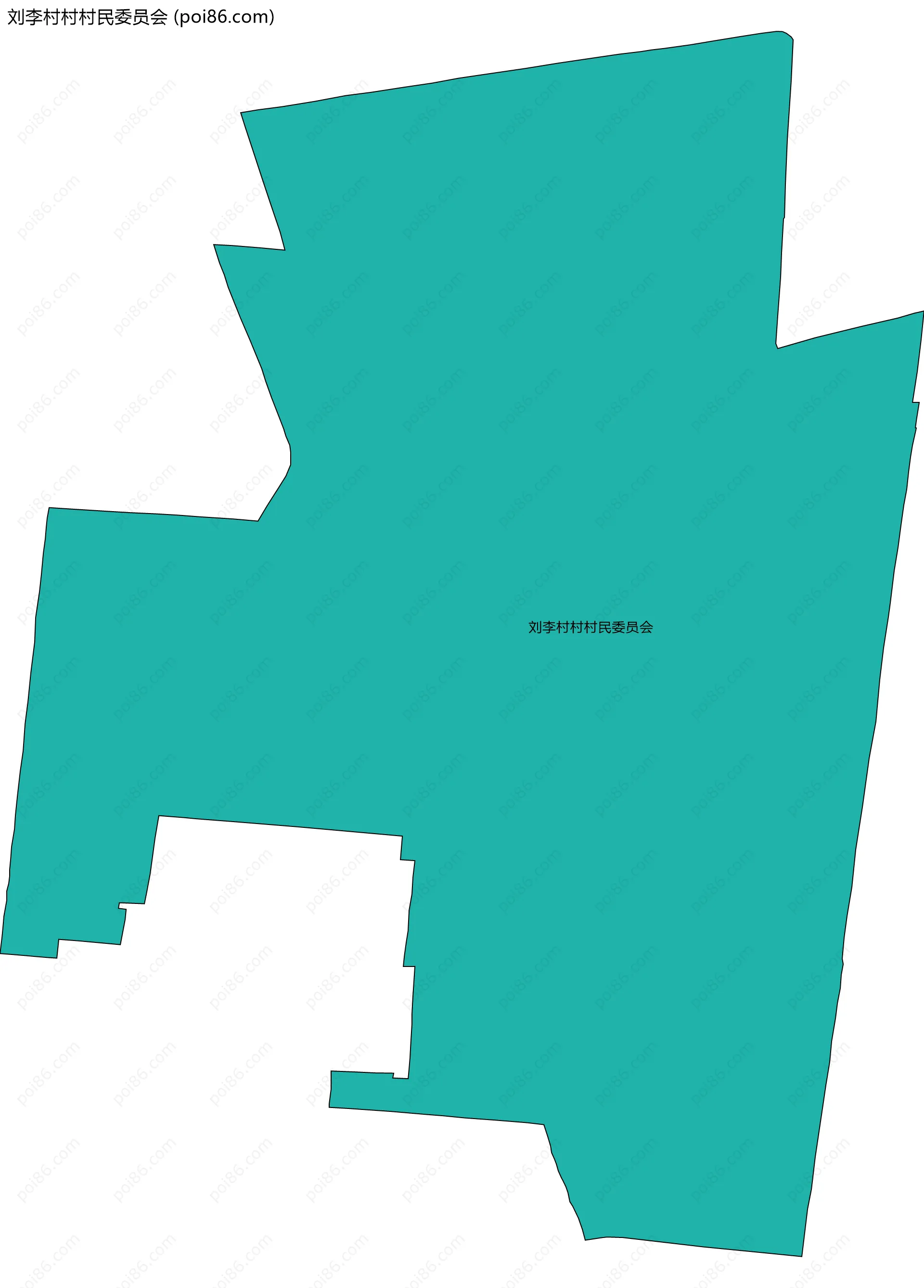 刘李村村村民委员会边界地图