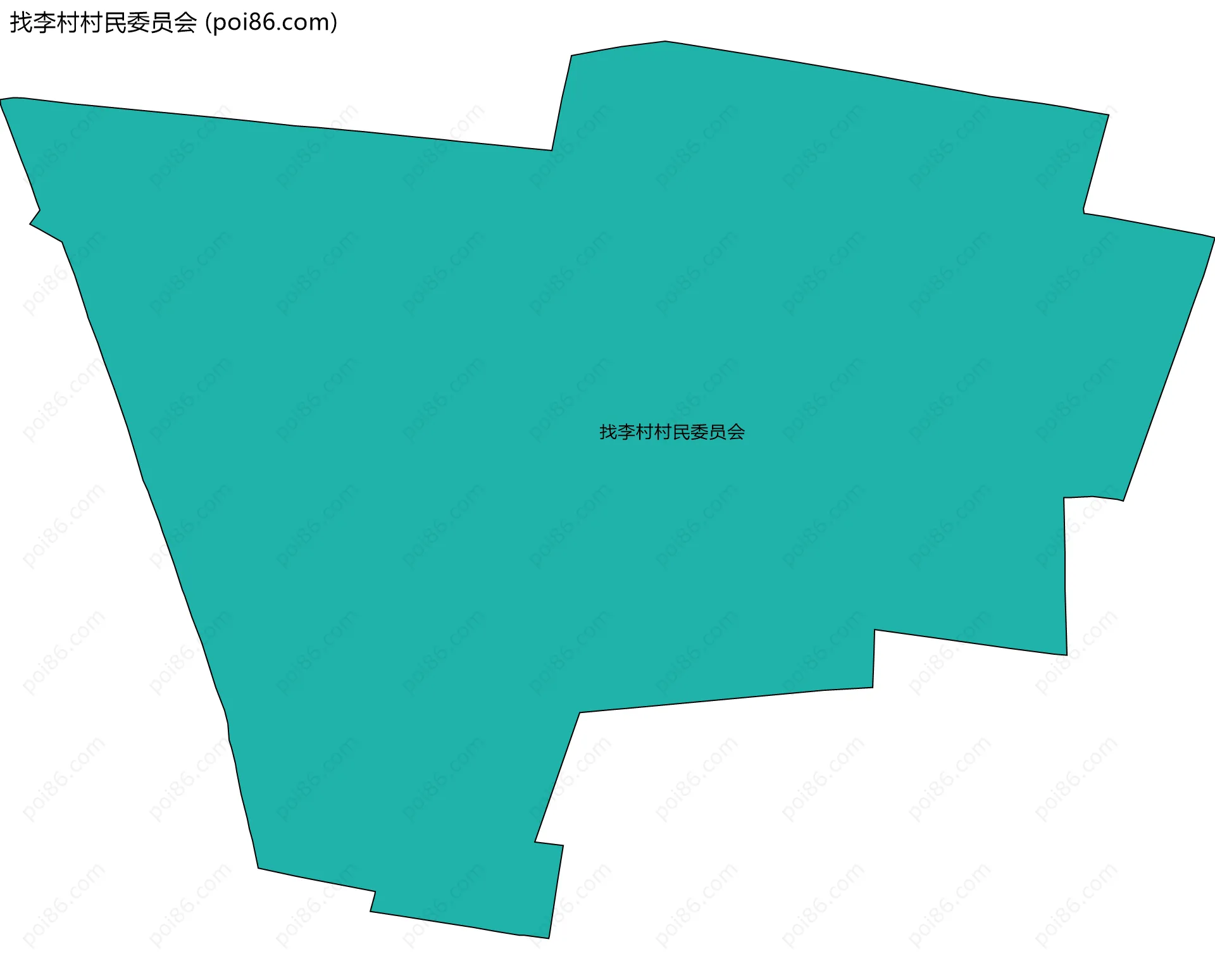 找李村村民委员会边界地图