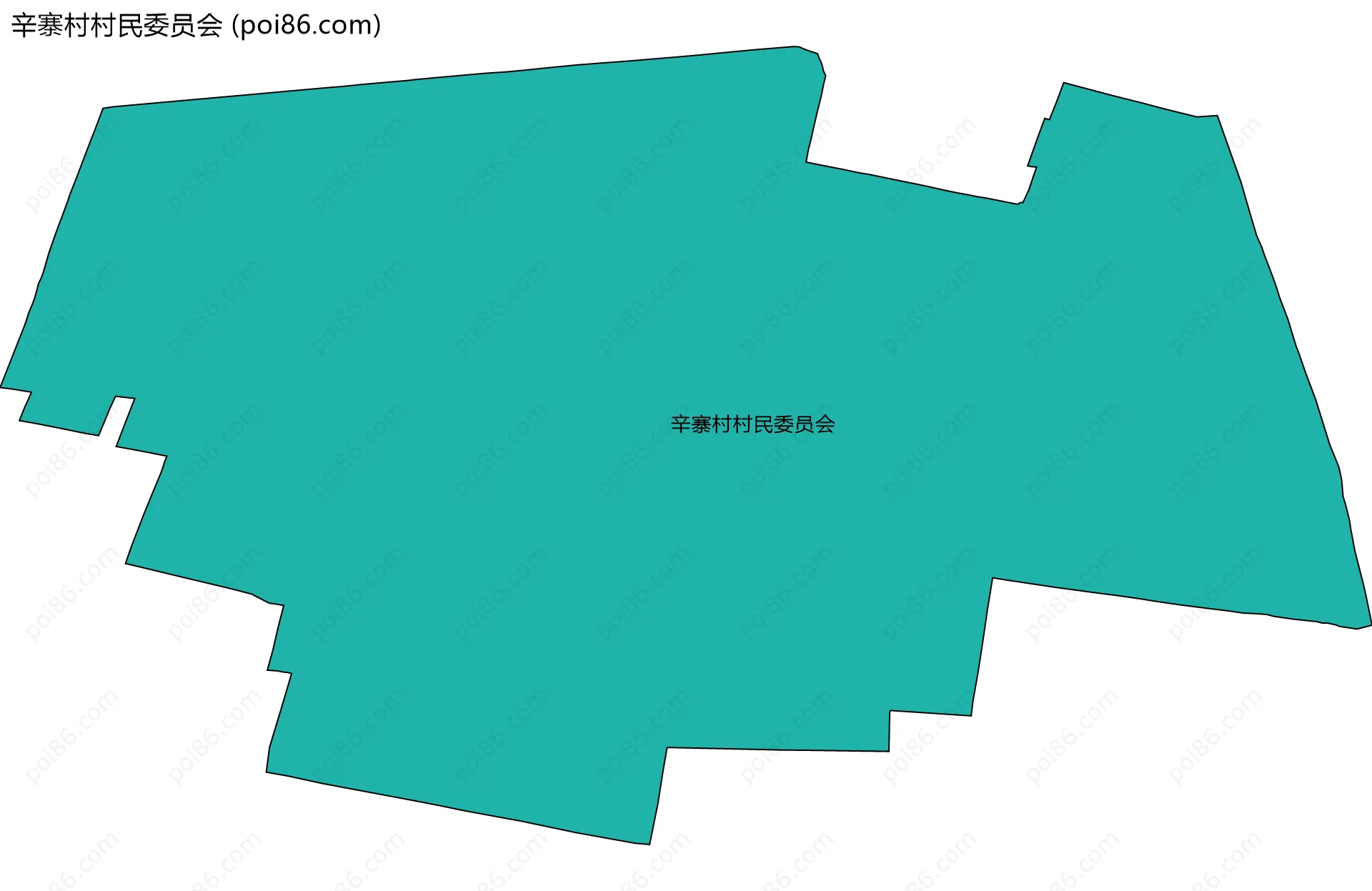 辛寨村村民委员会边界地图