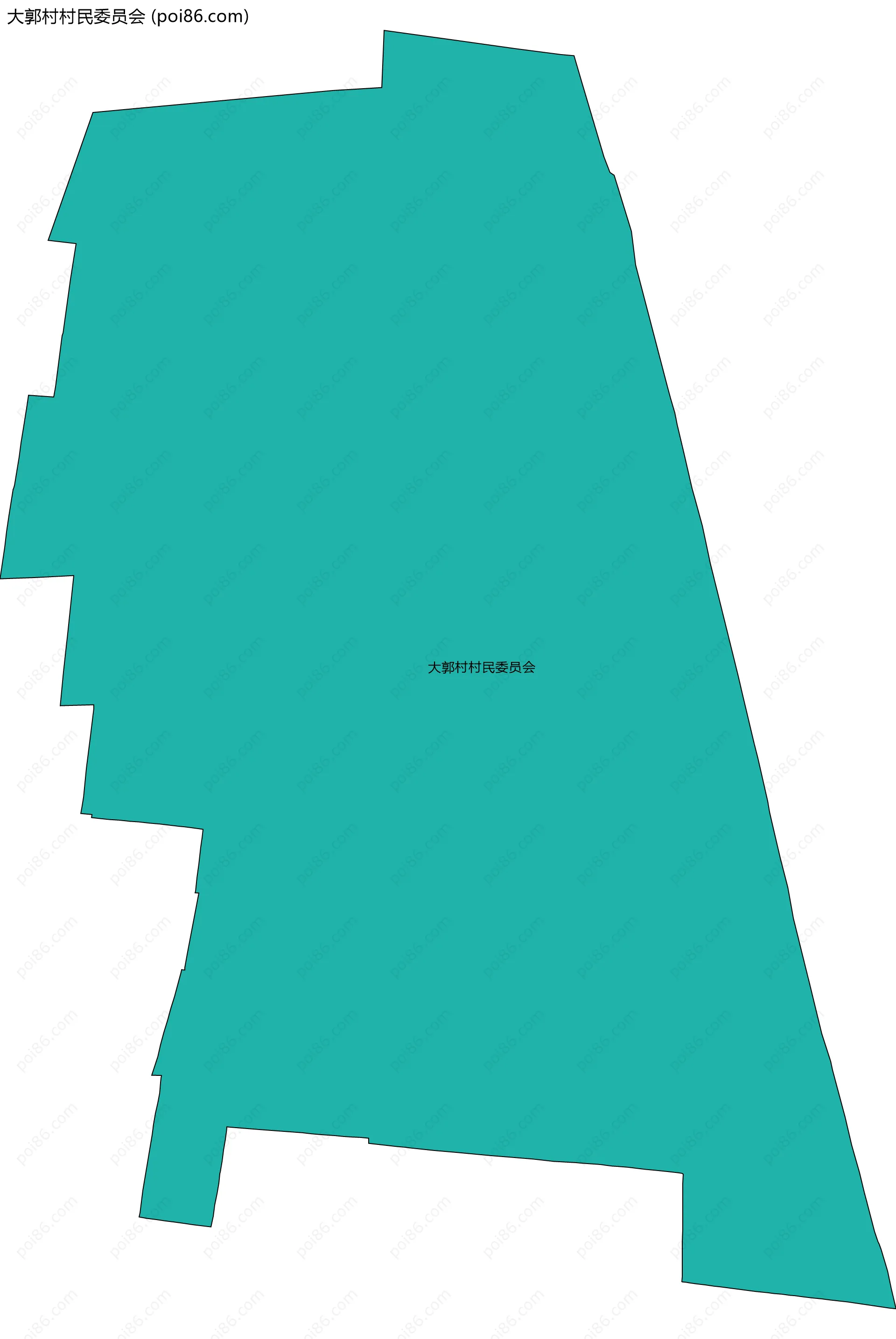 大郭村村民委员会边界地图