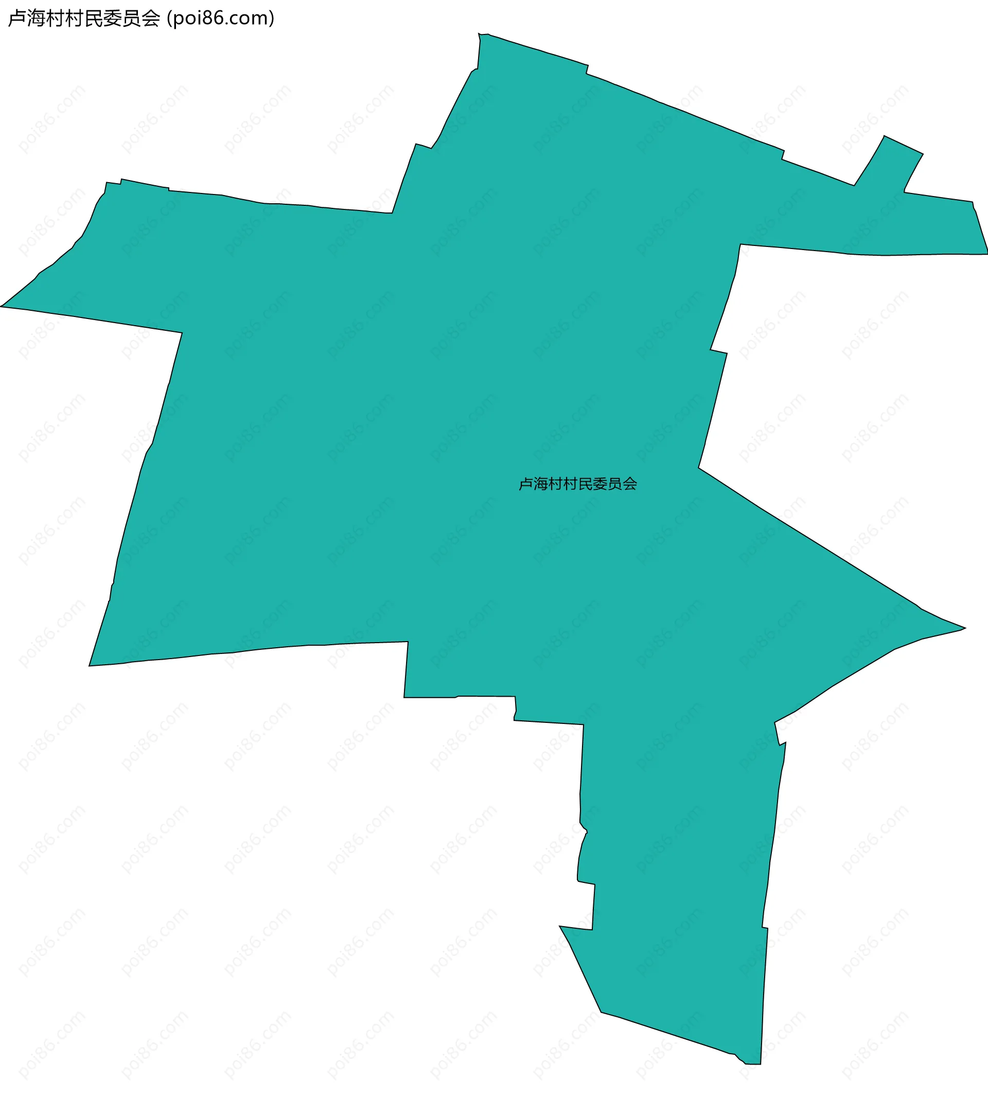 卢海村村民委员会边界地图