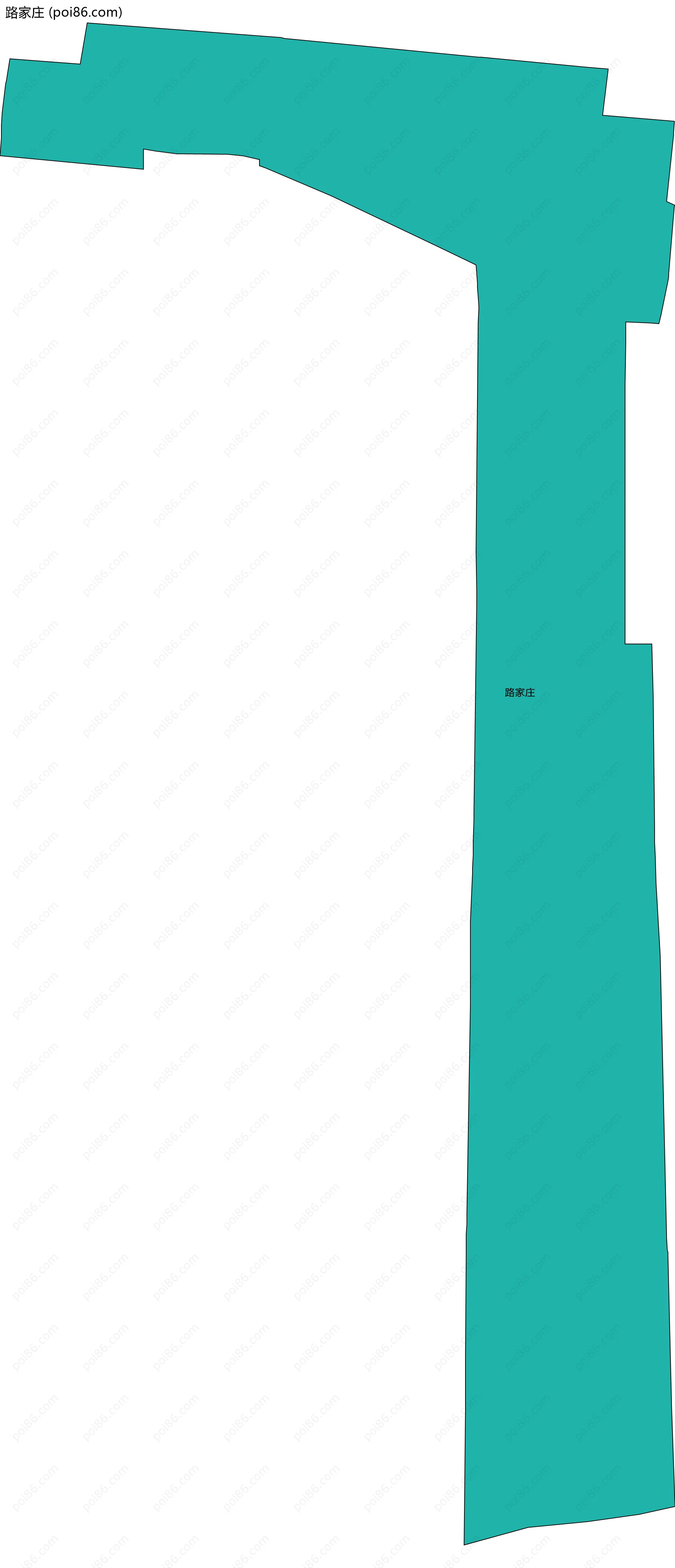路家庄边界地图