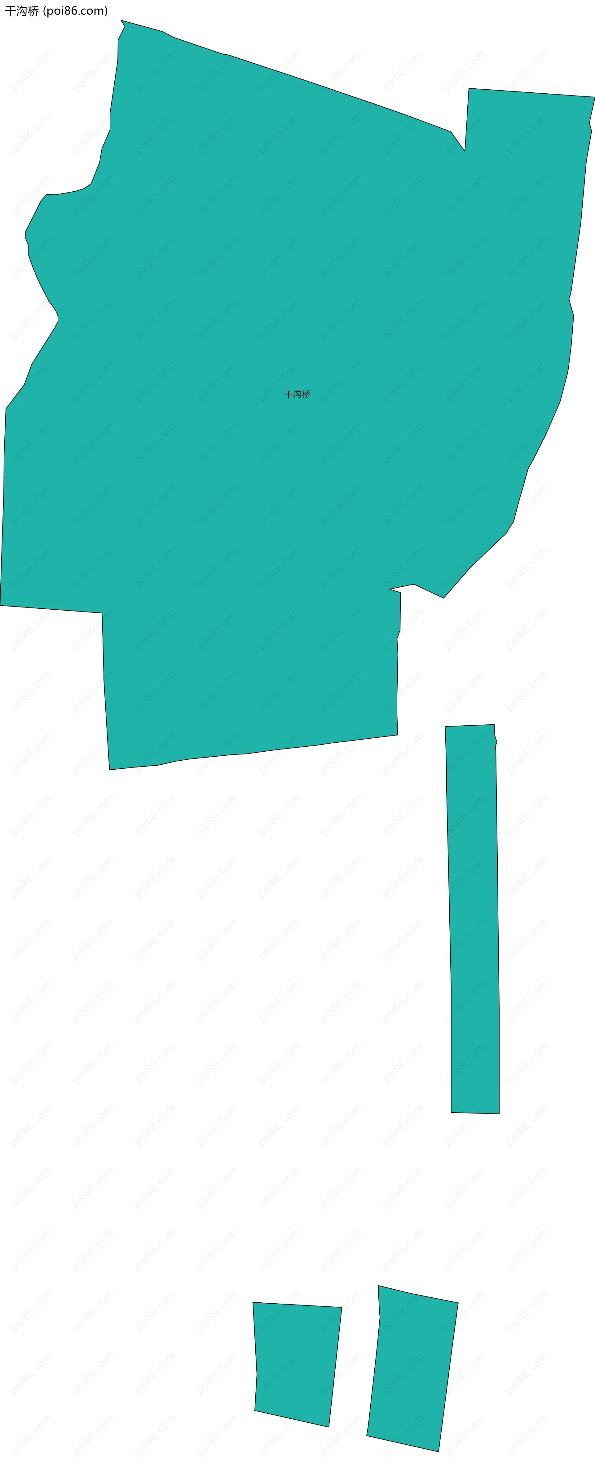 干沟桥边界地图