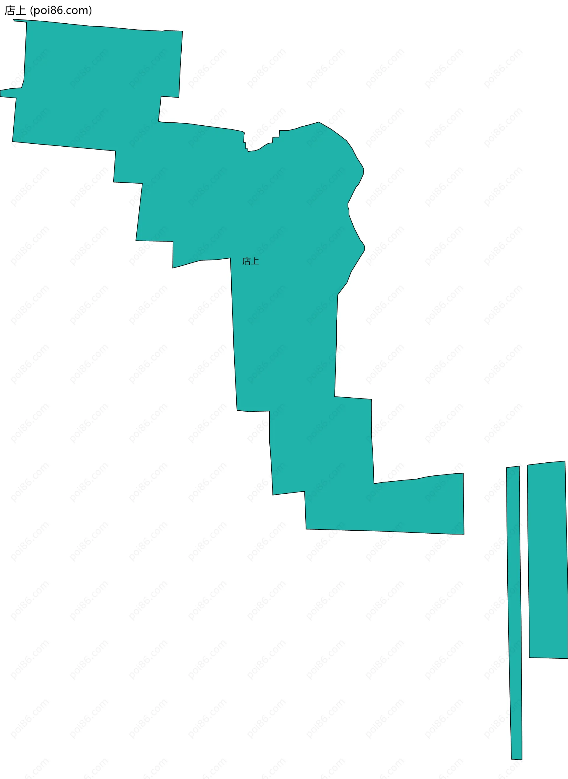 店上边界地图