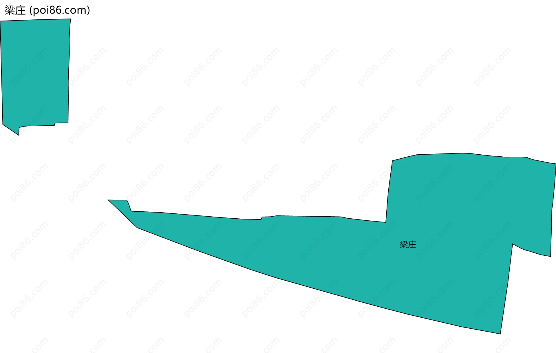 梁庄边界地图