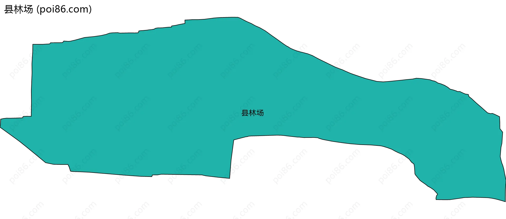 县林场边界地图