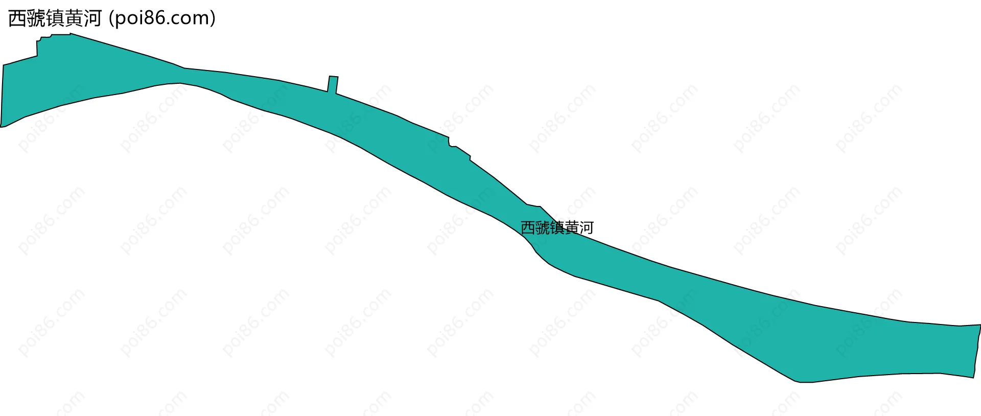 西虢镇黄河边界地图
