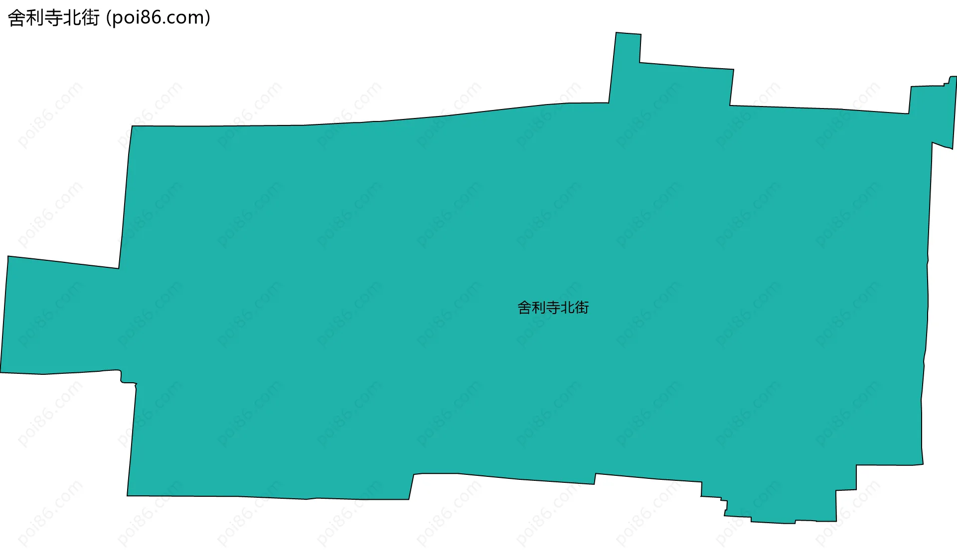 舍利寺北街边界地图