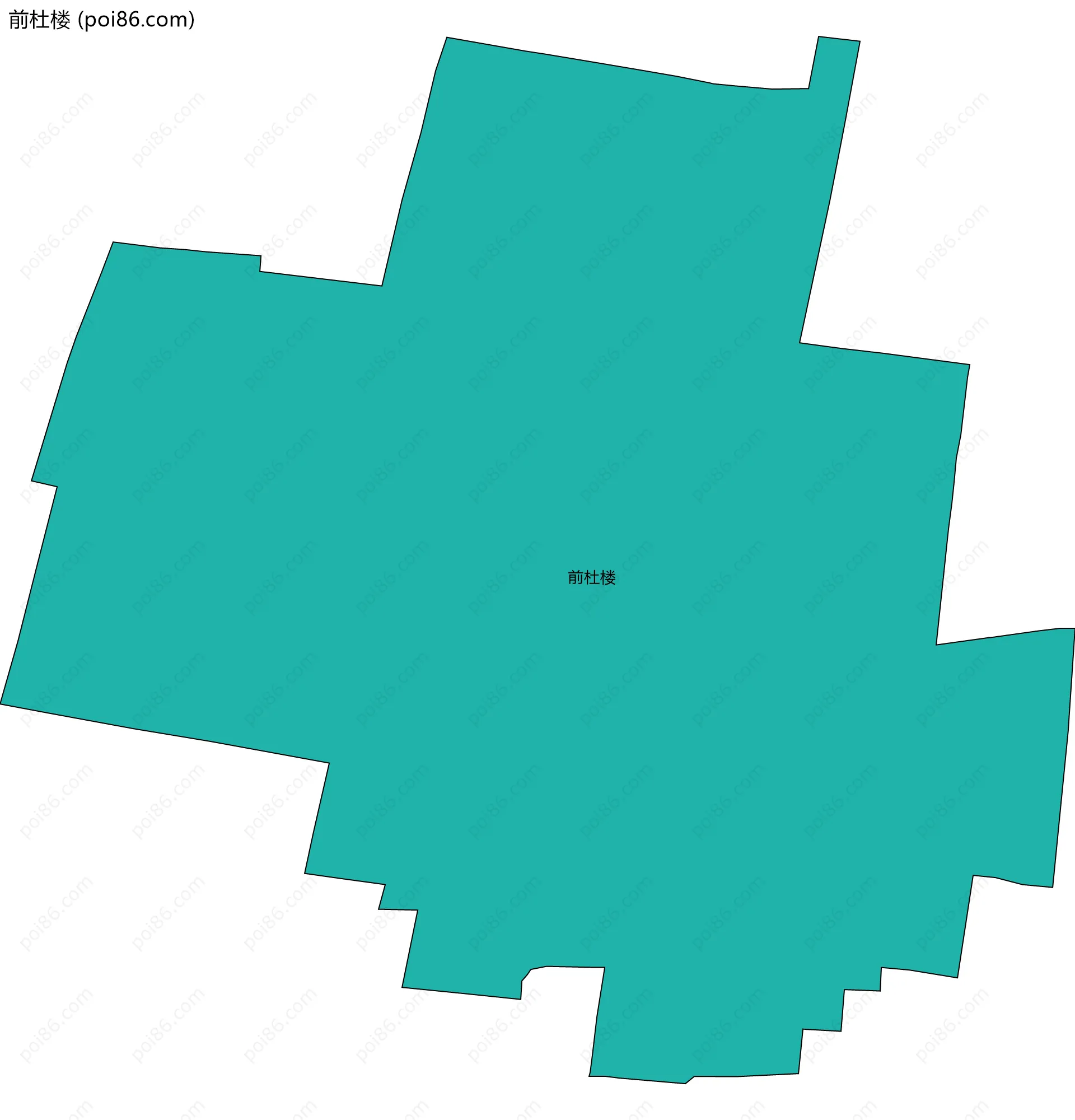 前杜楼边界地图