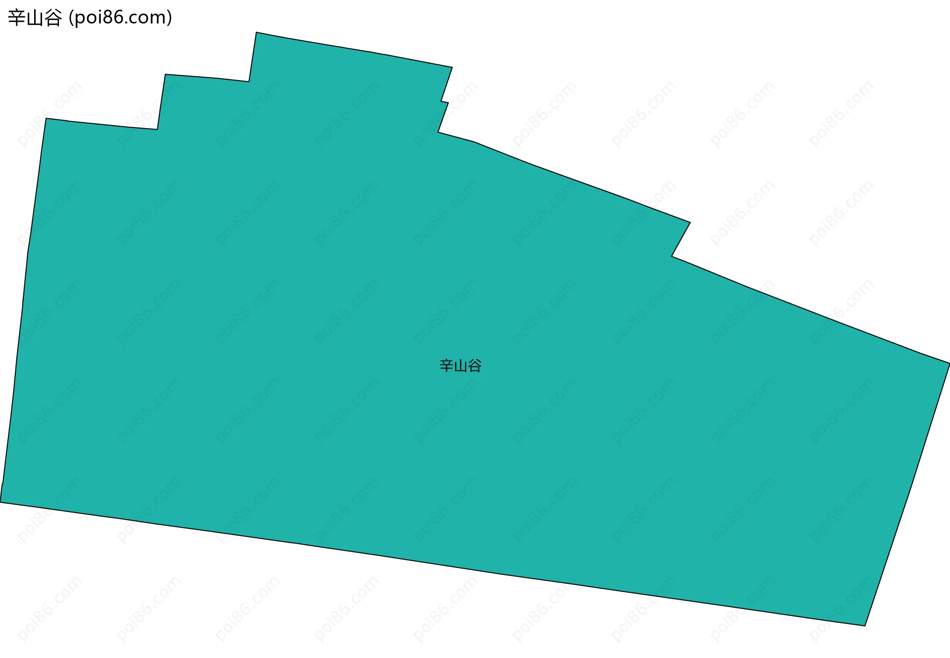 辛山谷边界地图