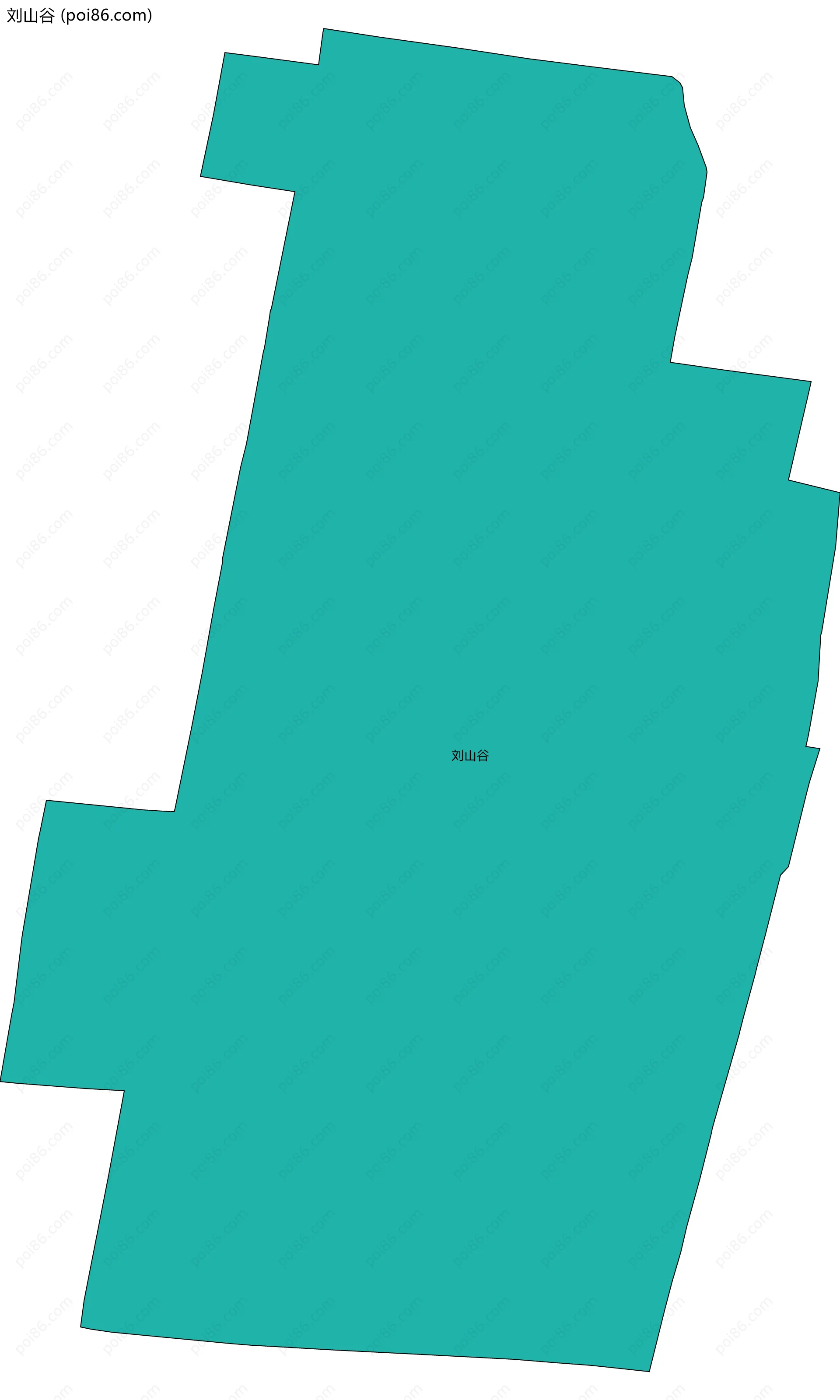 刘山谷边界地图