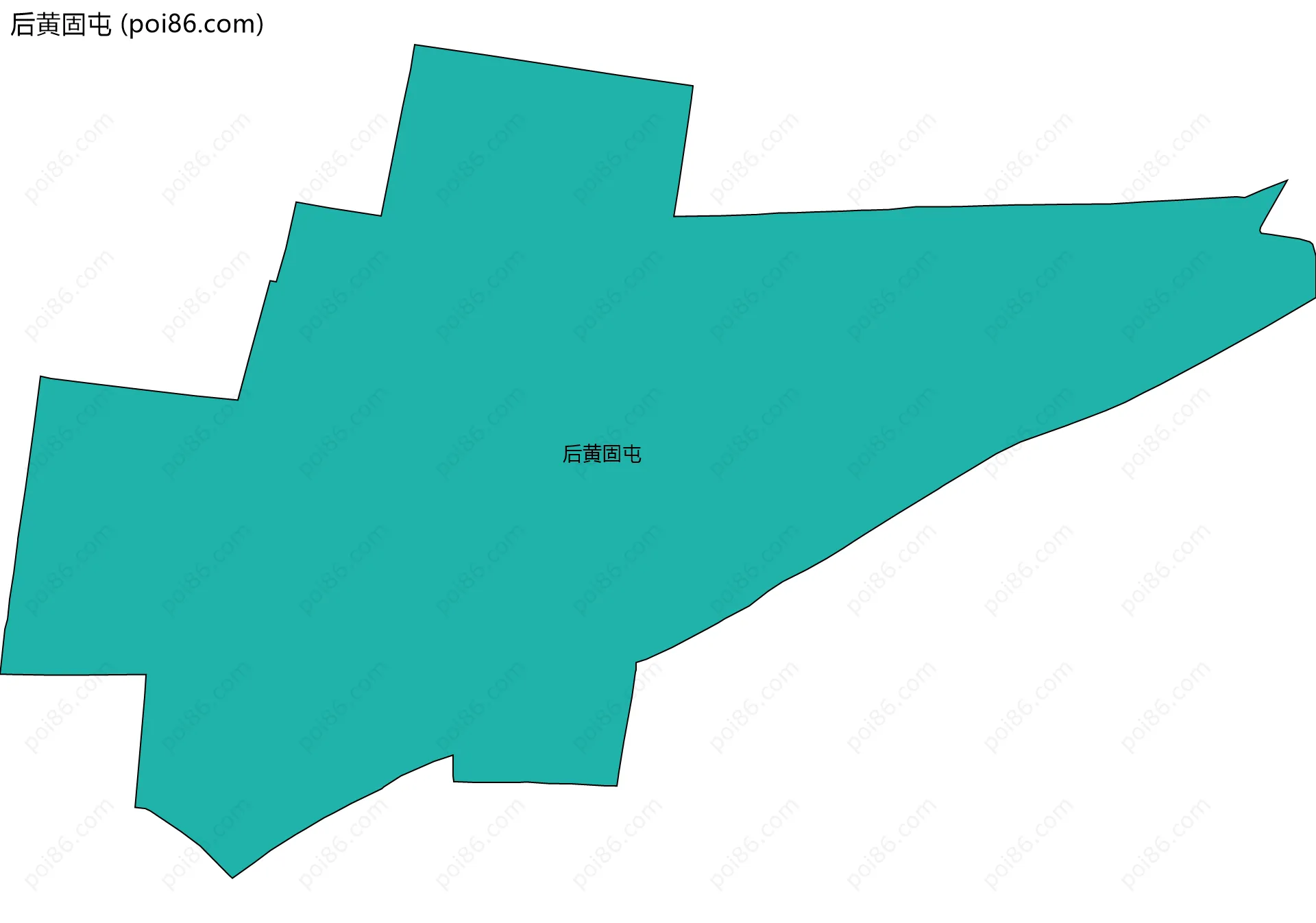 后黄固屯边界地图