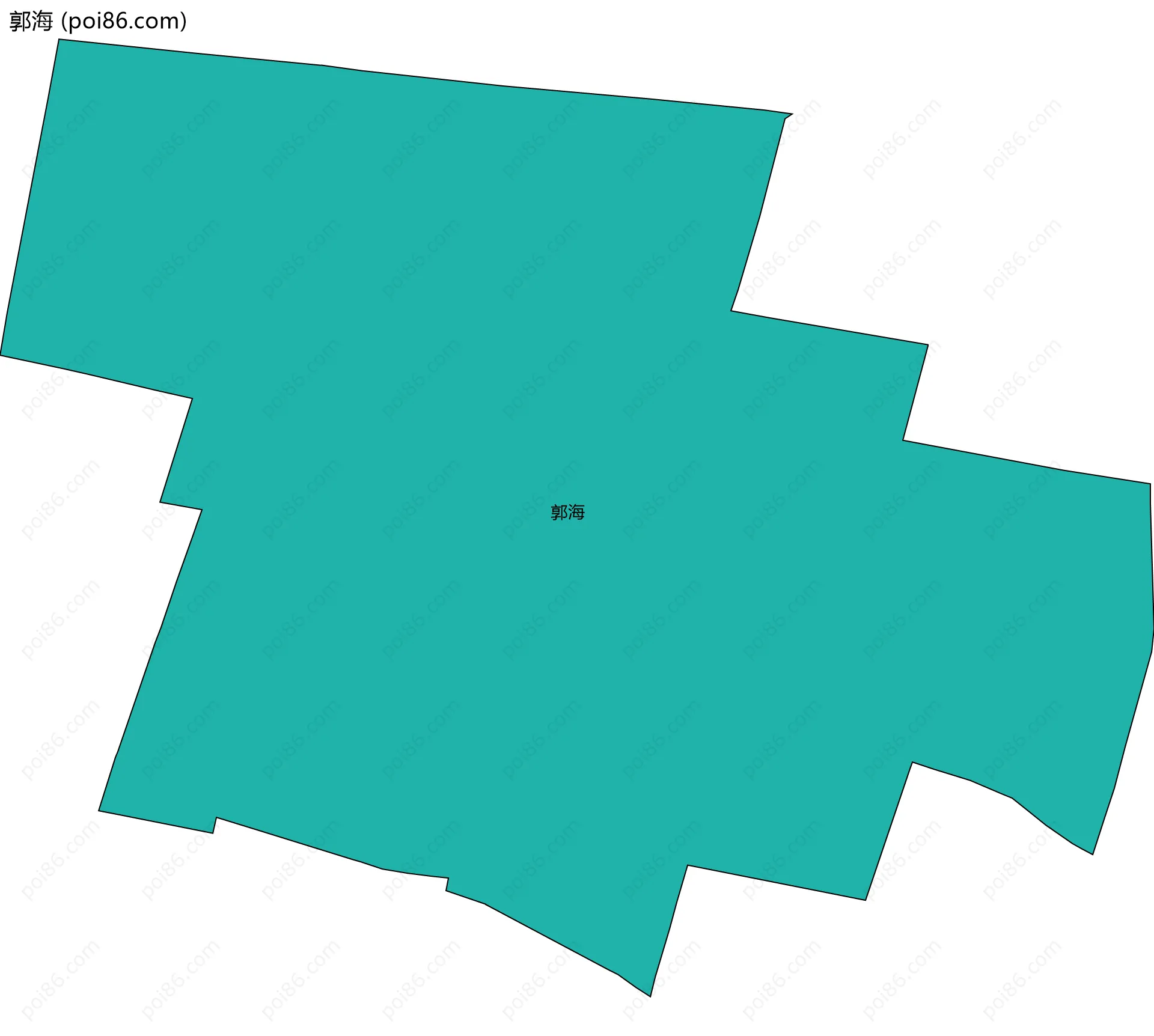 郭海边界地图