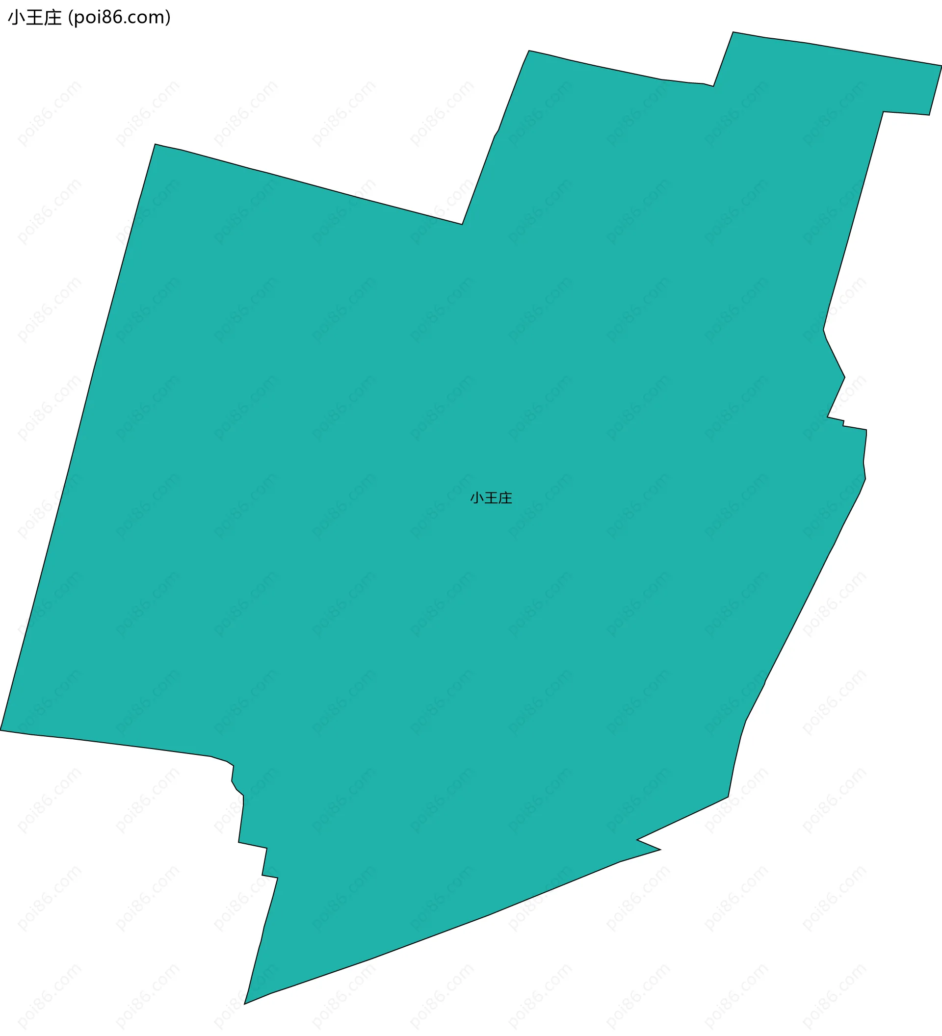 小王庄边界地图