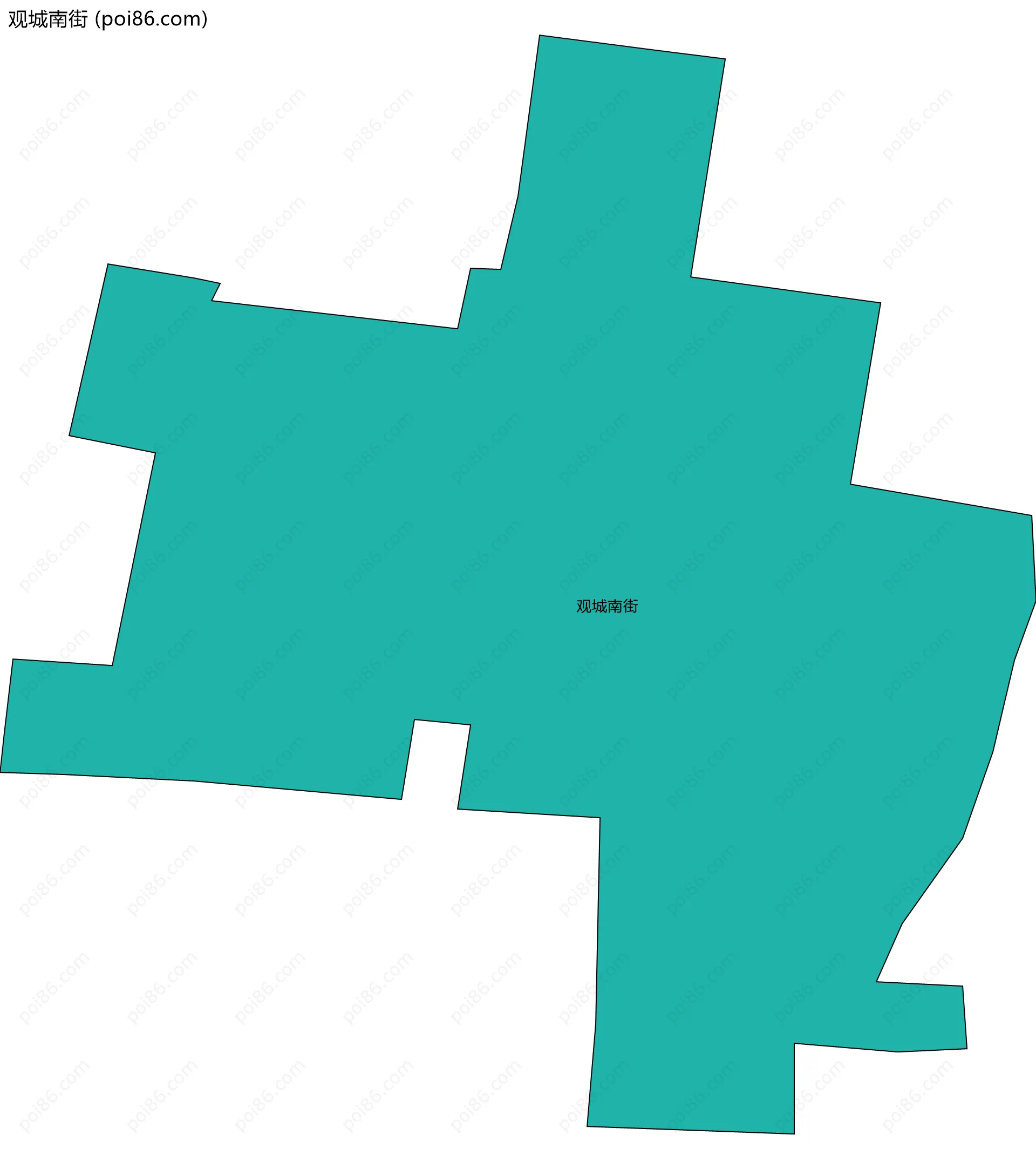 观城南街边界地图