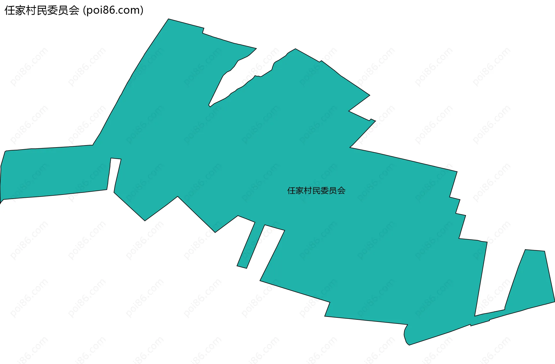 任家村民委员会边界地图