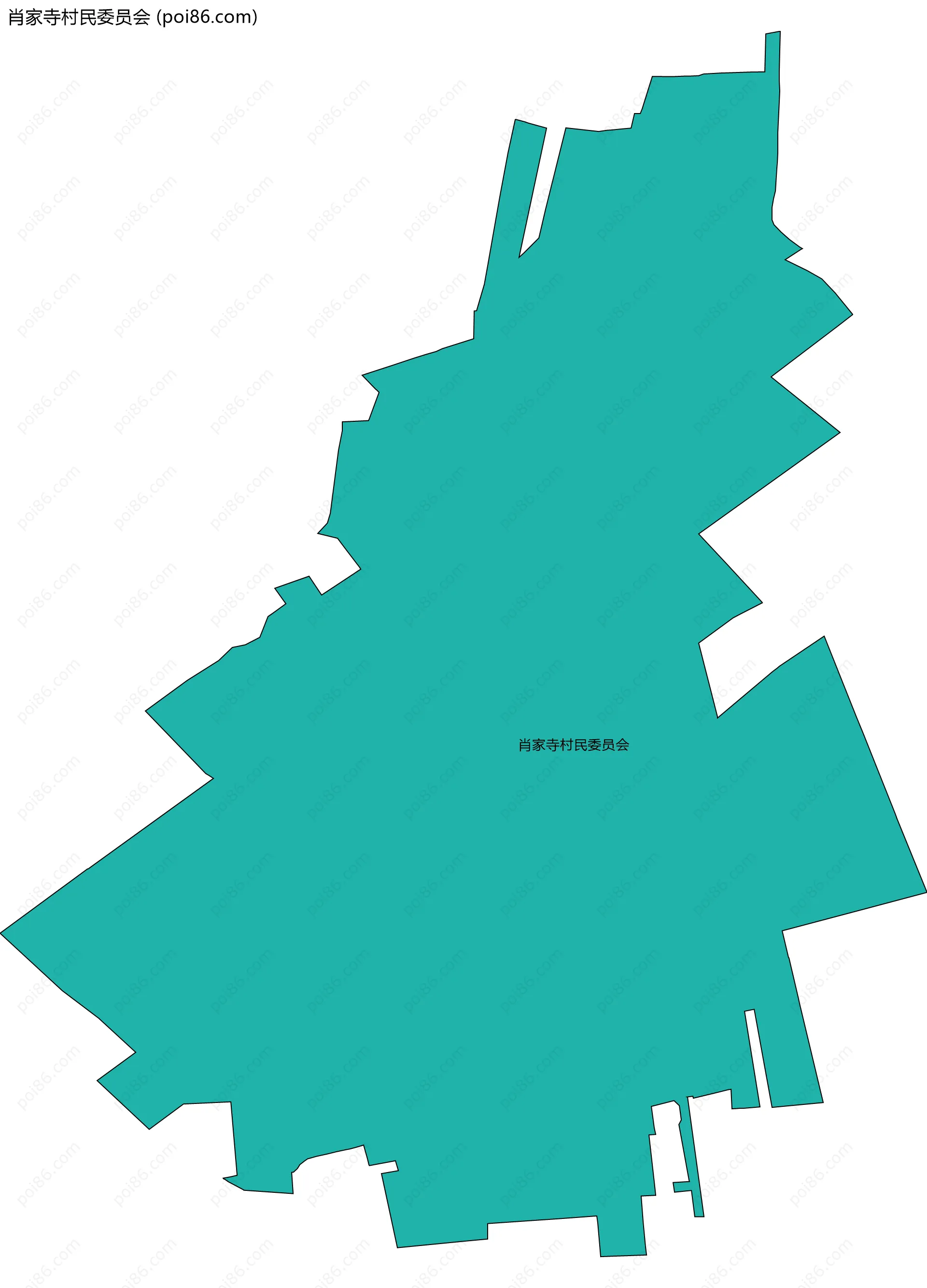肖家寺村民委员会边界地图