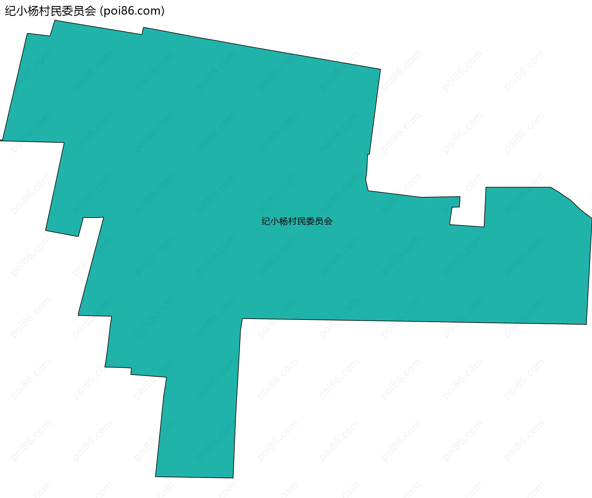 纪小杨村民委员会边界地图