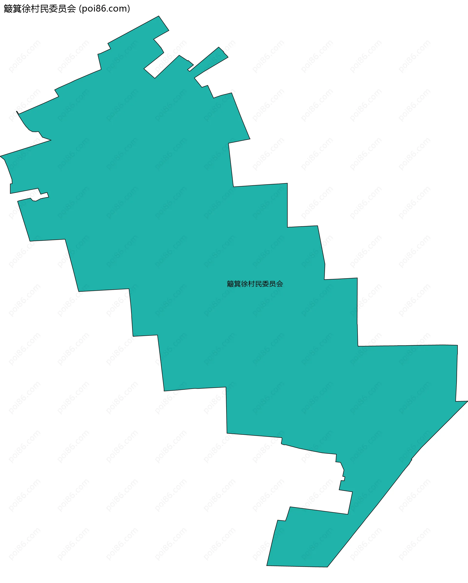 簸箕徐村民委员会边界地图