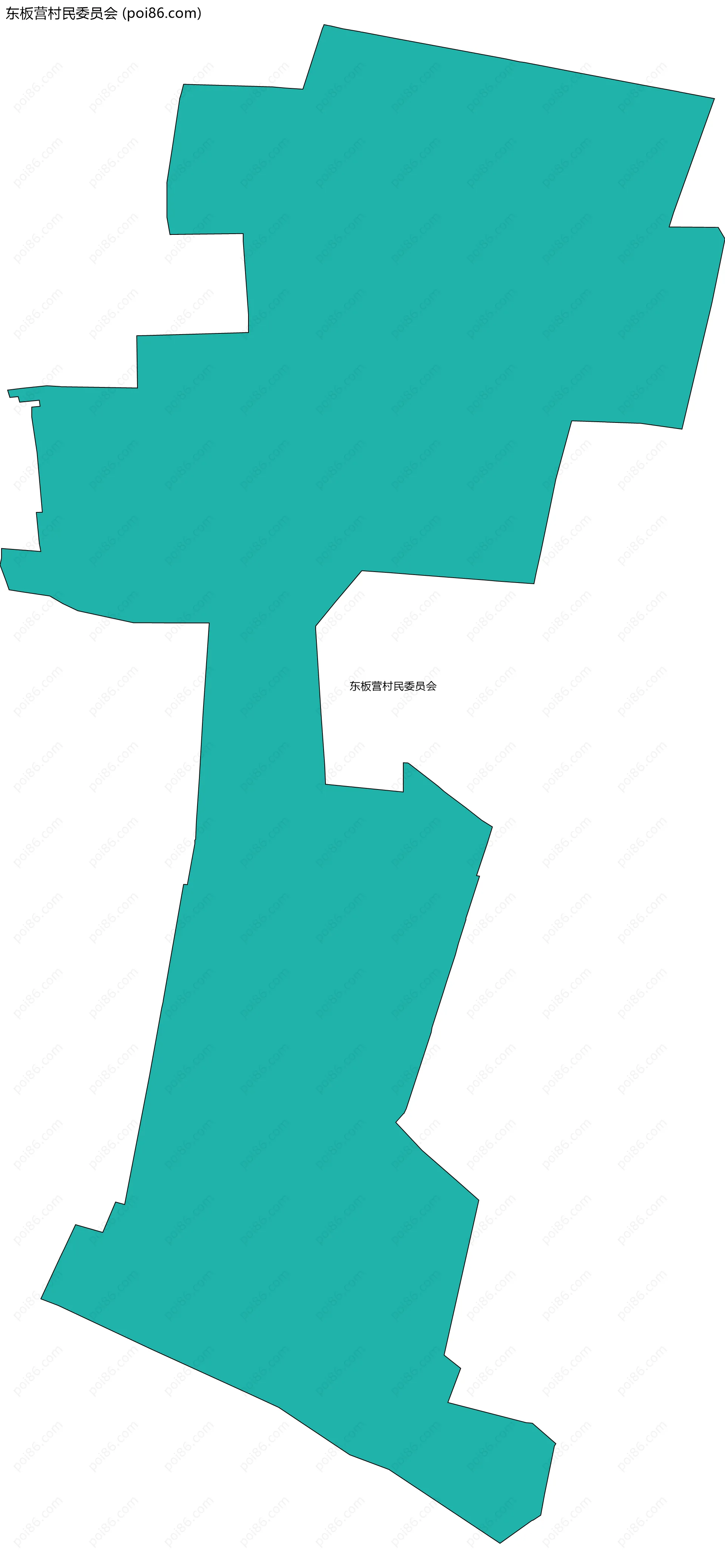 东板营村民委员会边界地图