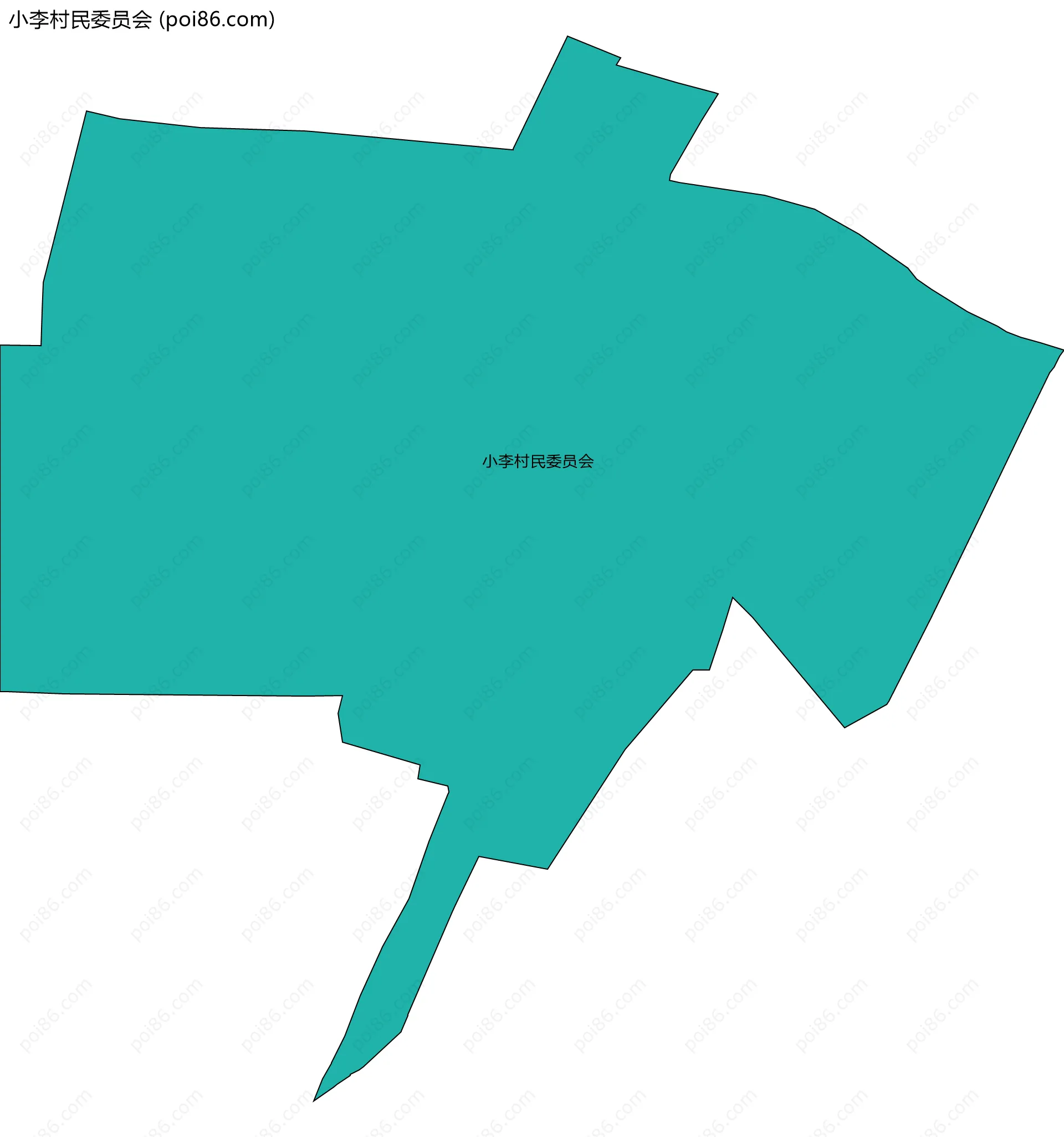 小李村民委员会边界地图