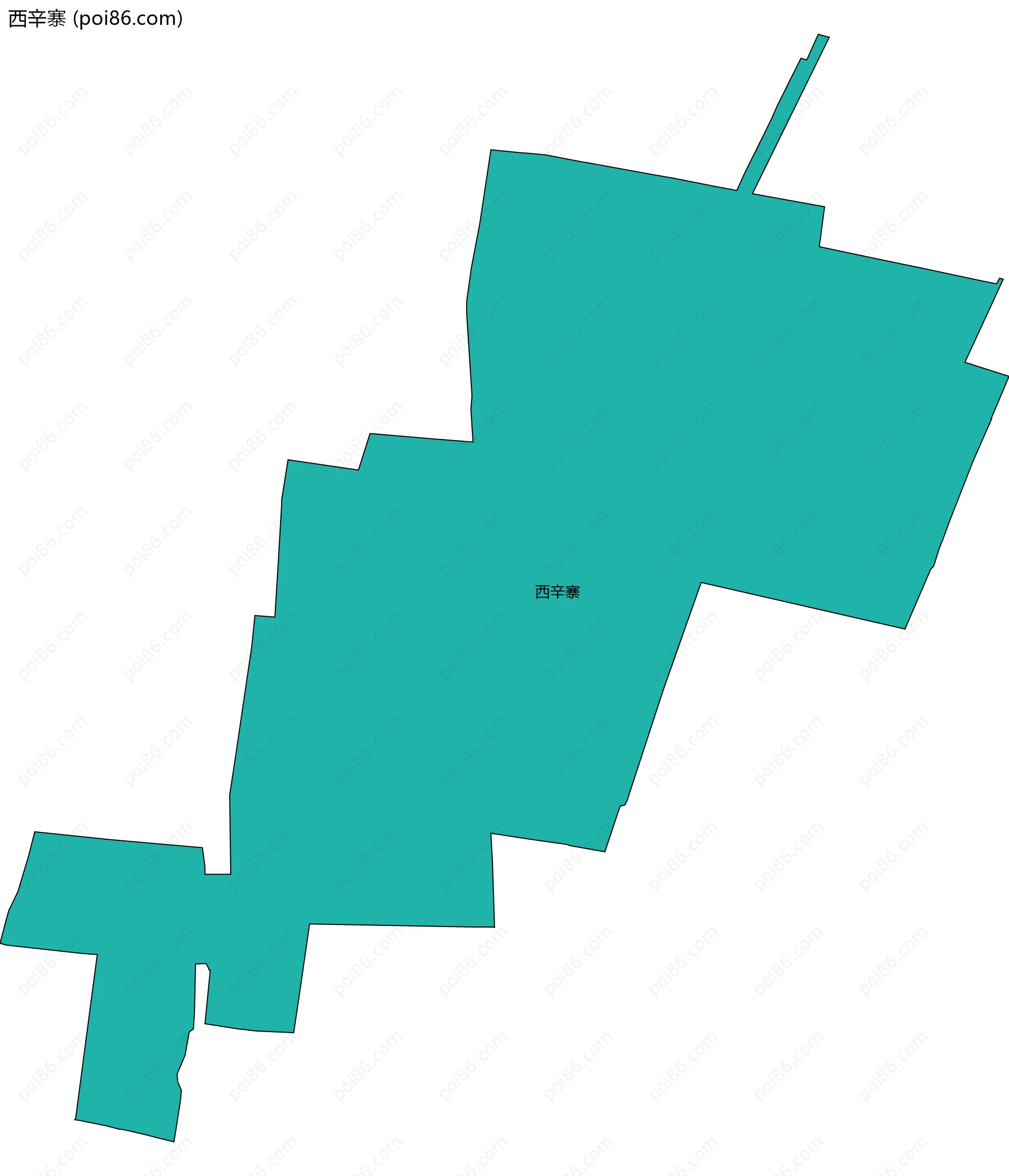 西辛寨边界地图