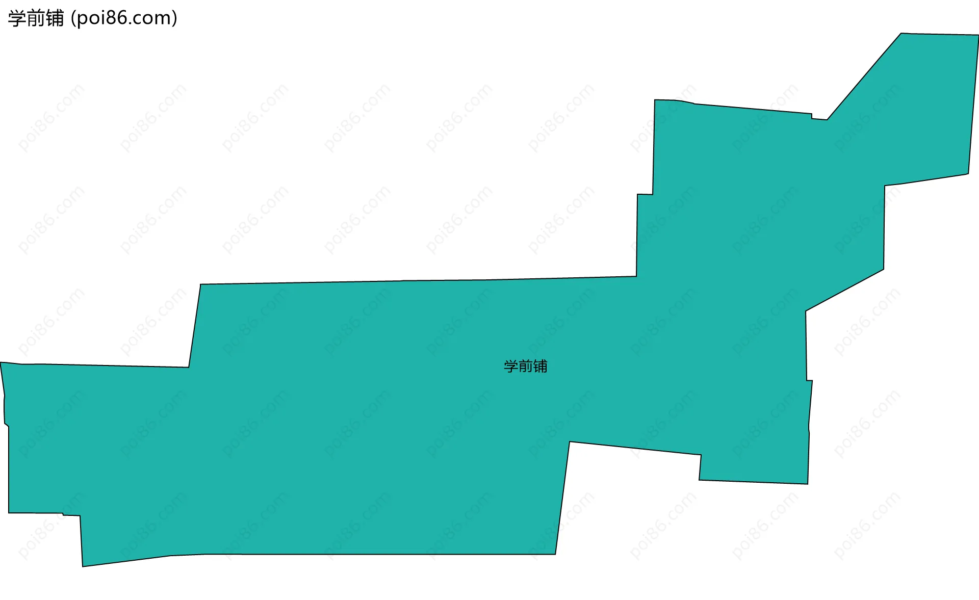 学前铺边界地图