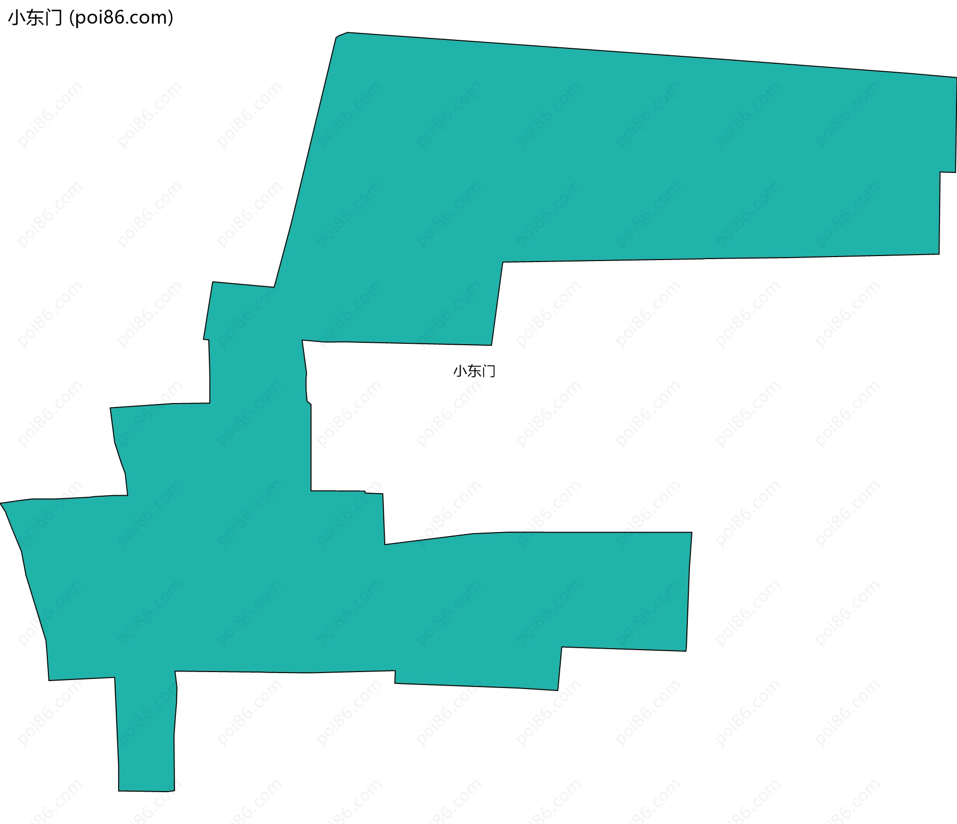 小东门边界地图