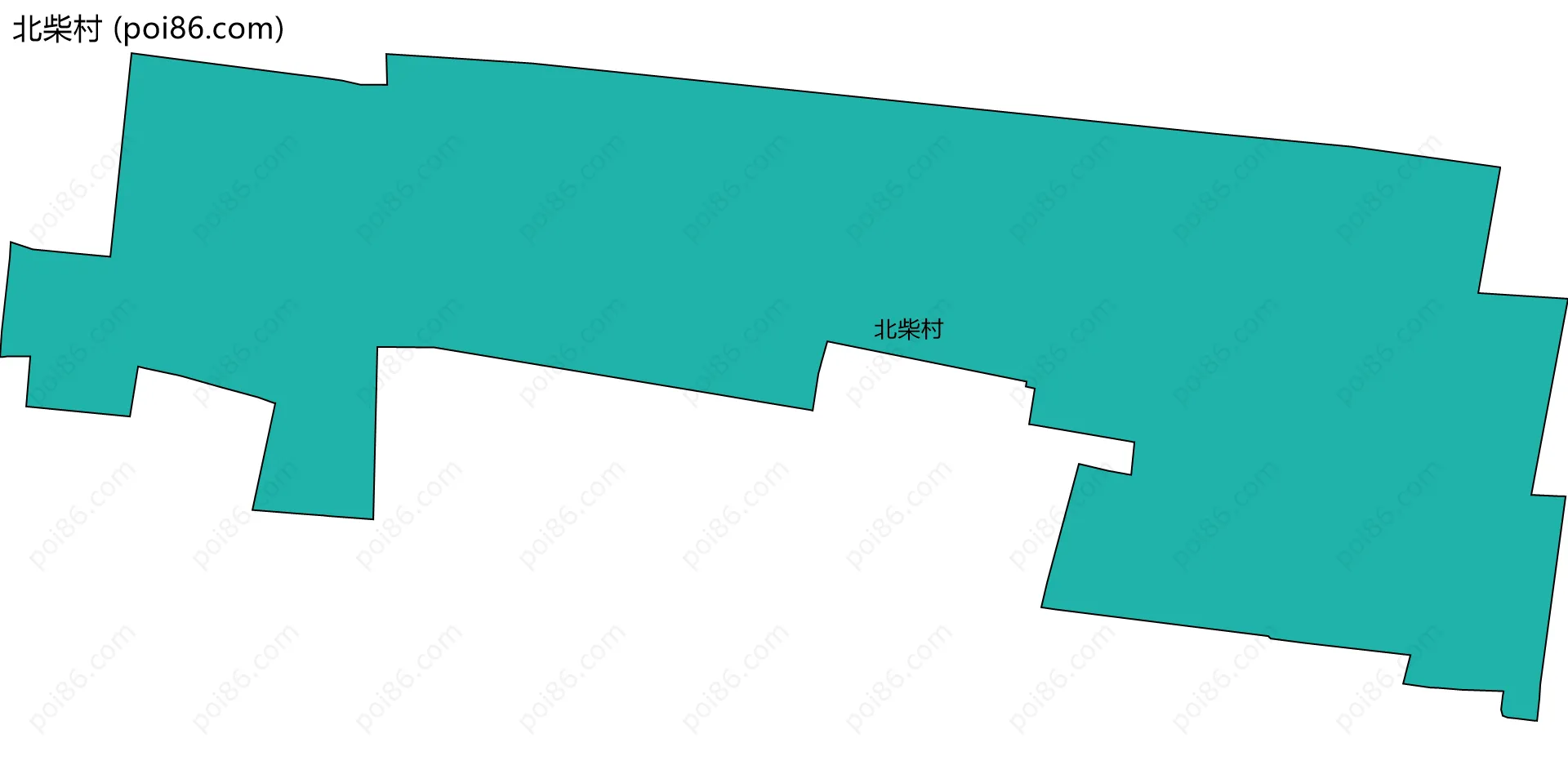 北柴村边界地图