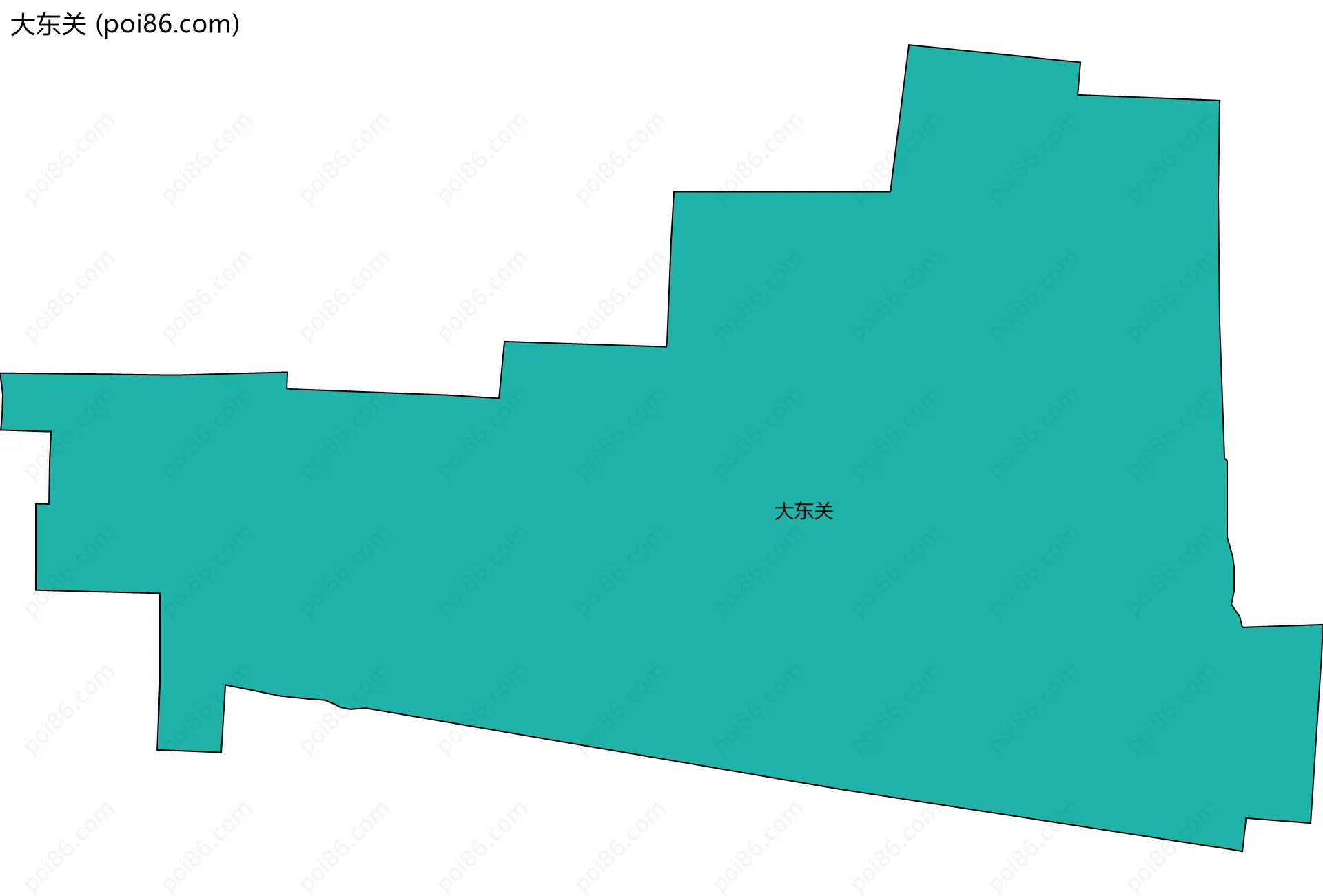 大东关边界地图