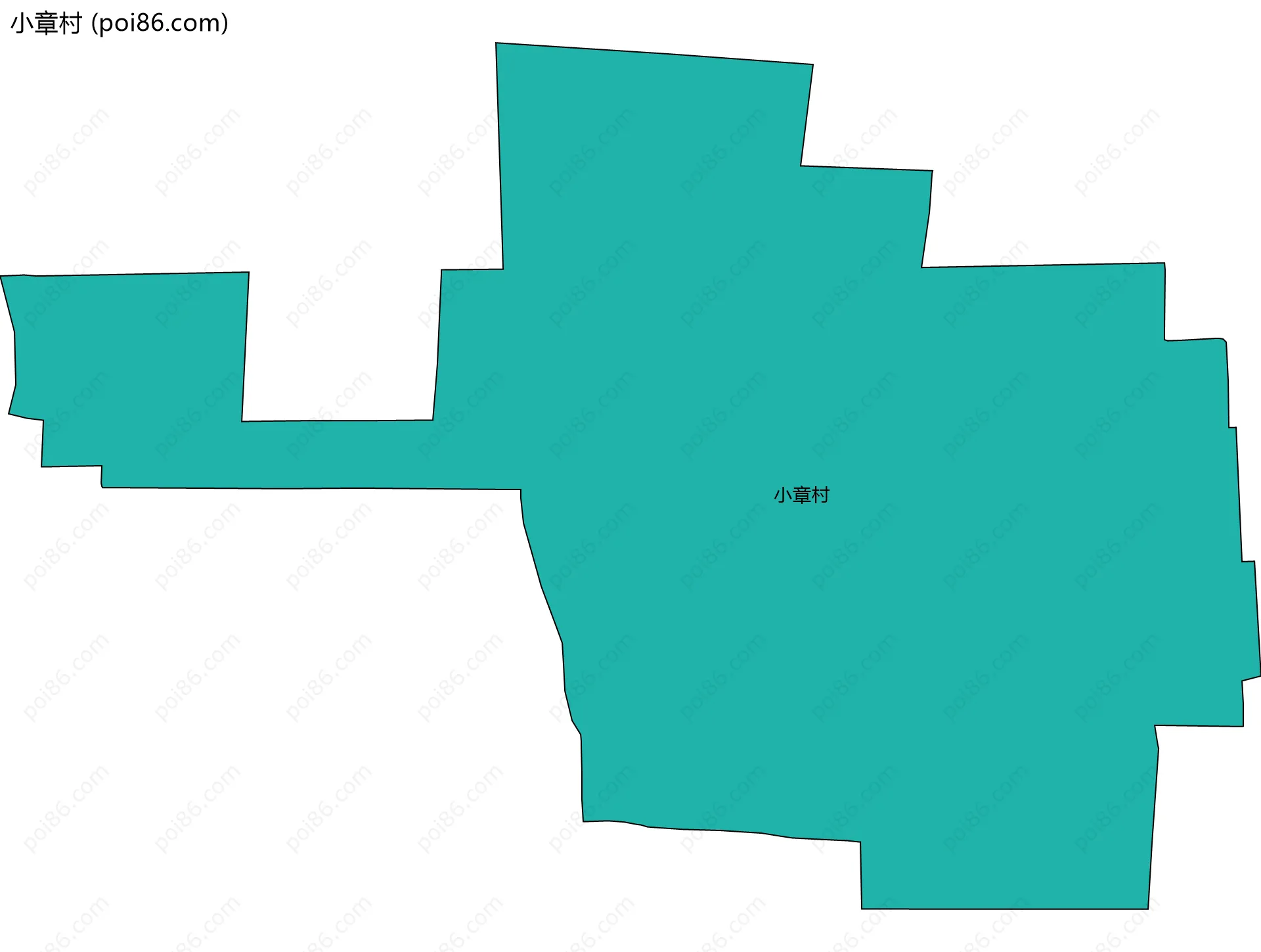 小章村边界地图