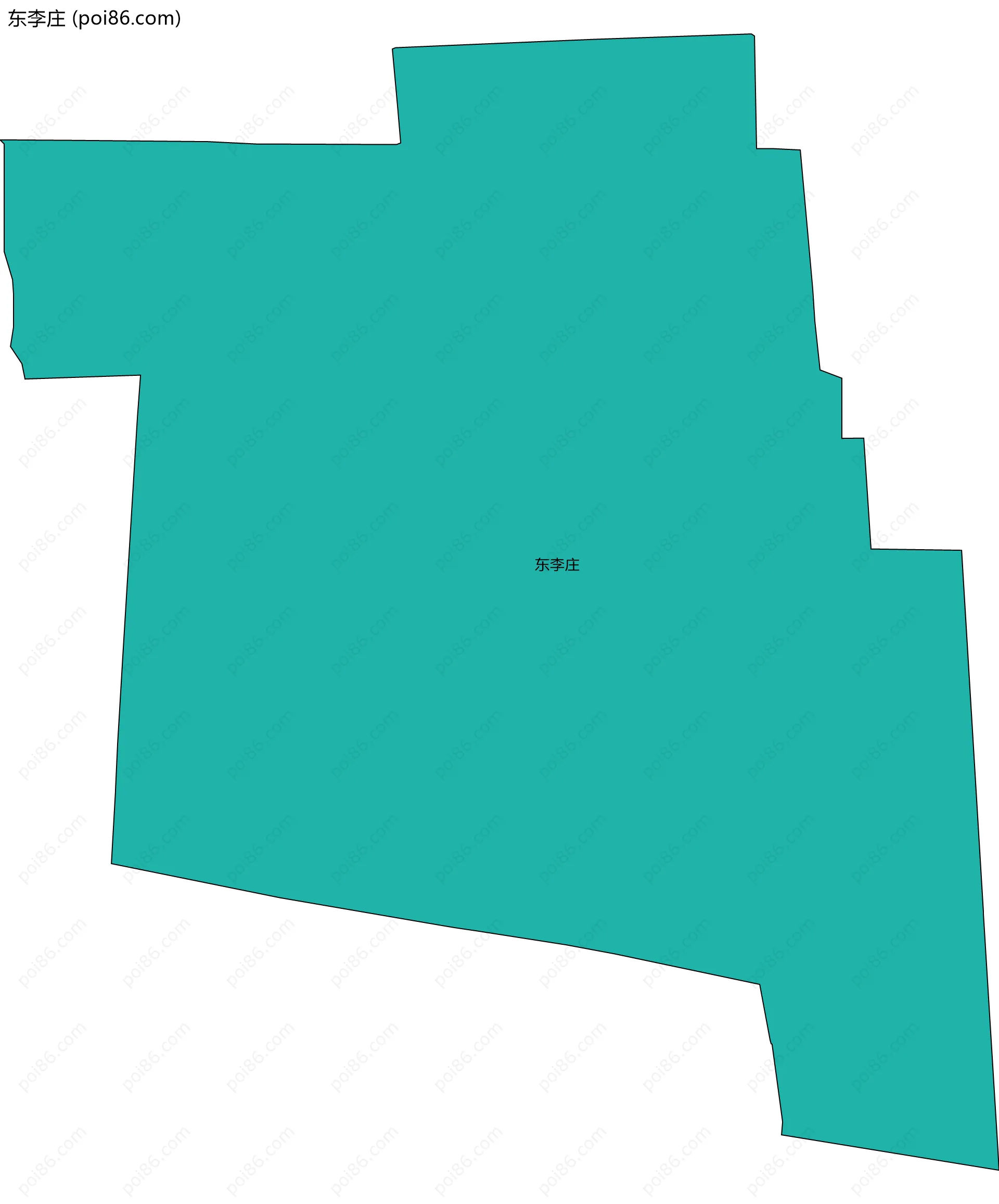 东李庄边界地图