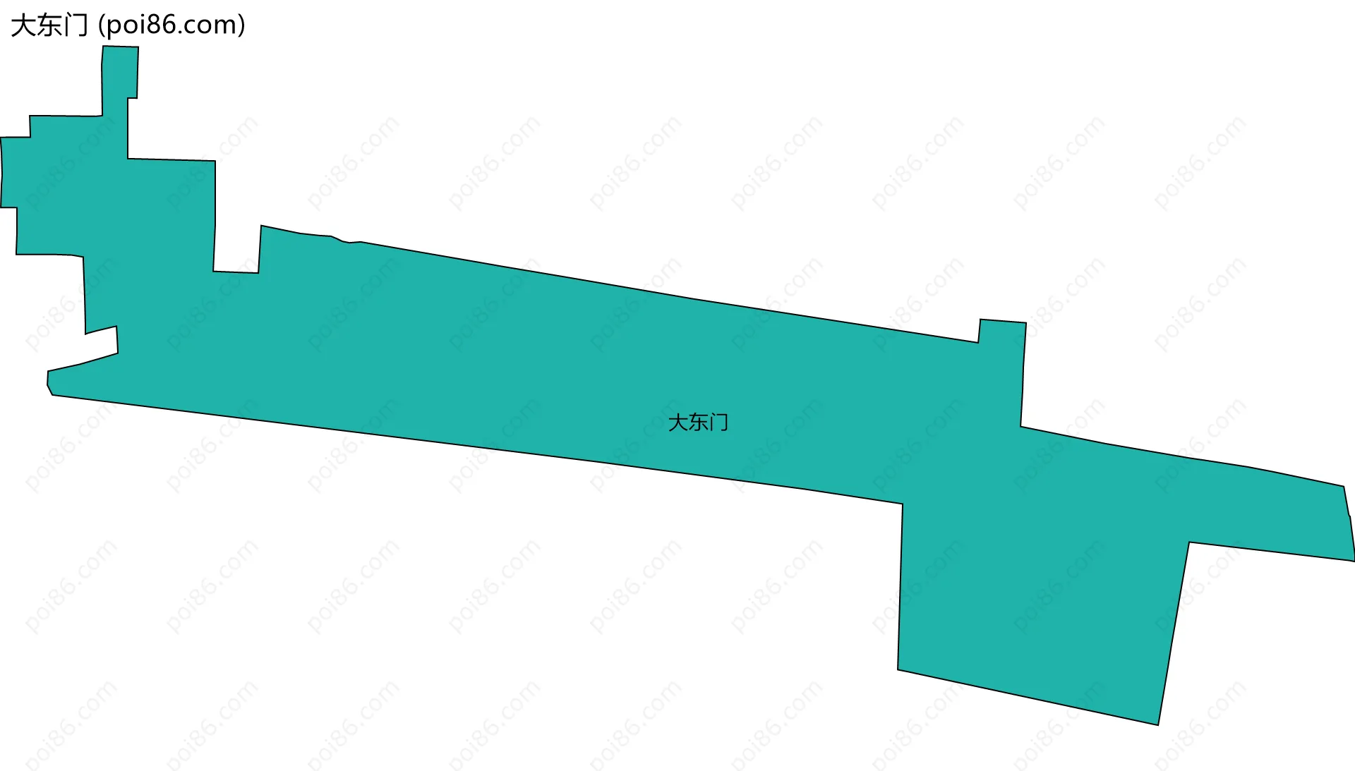 大东门边界地图