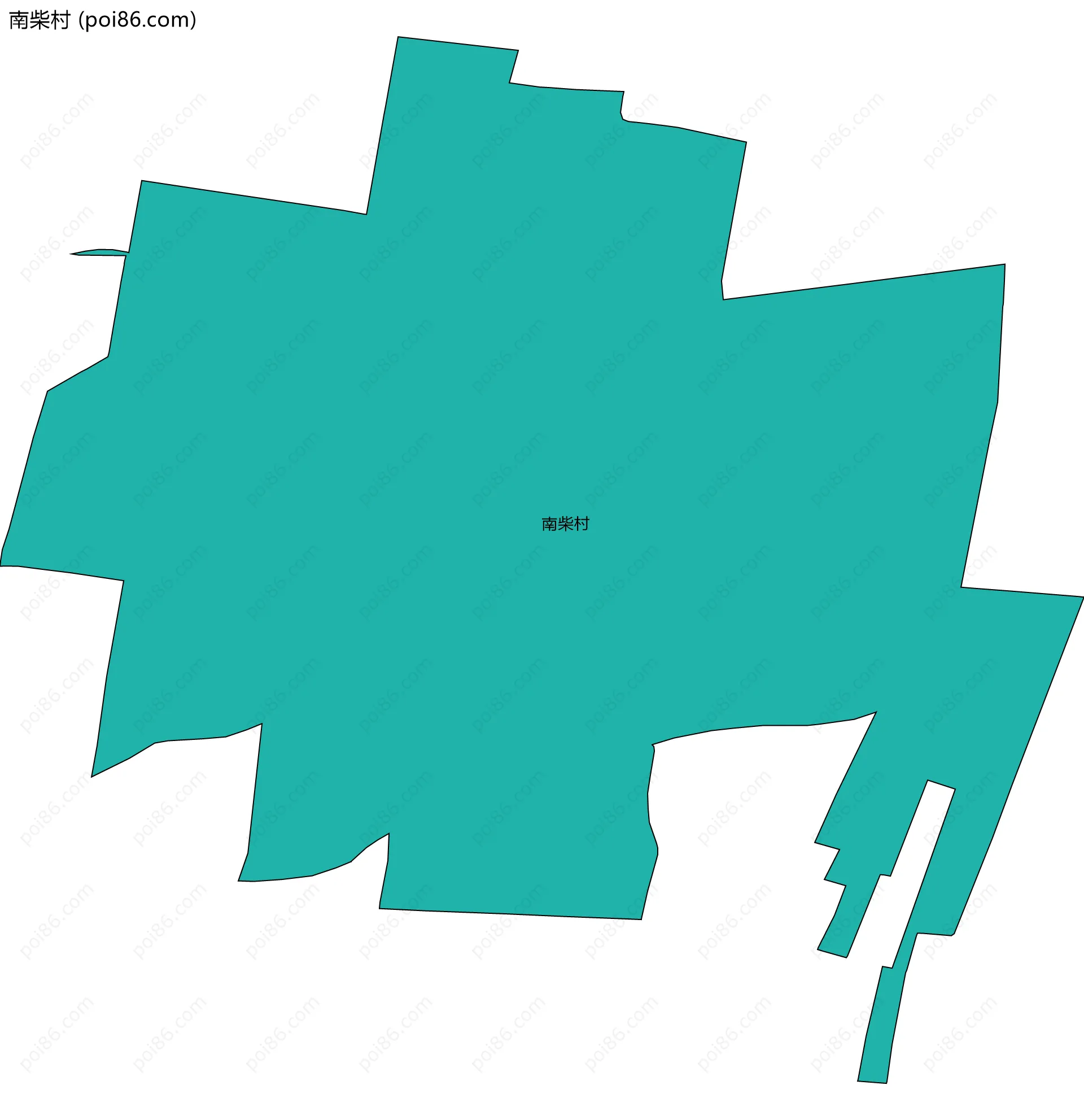南柴村边界地图