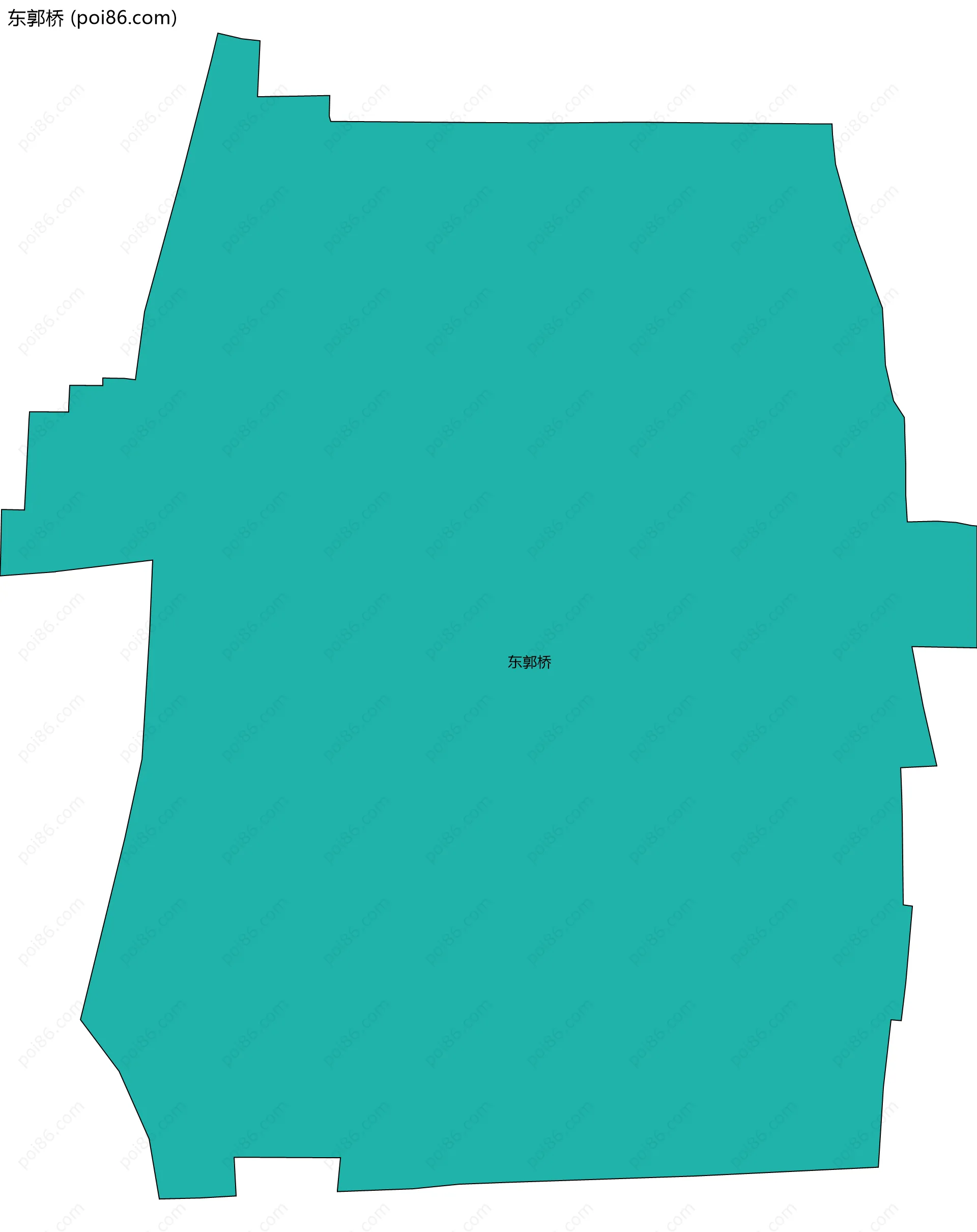 东郭桥边界地图