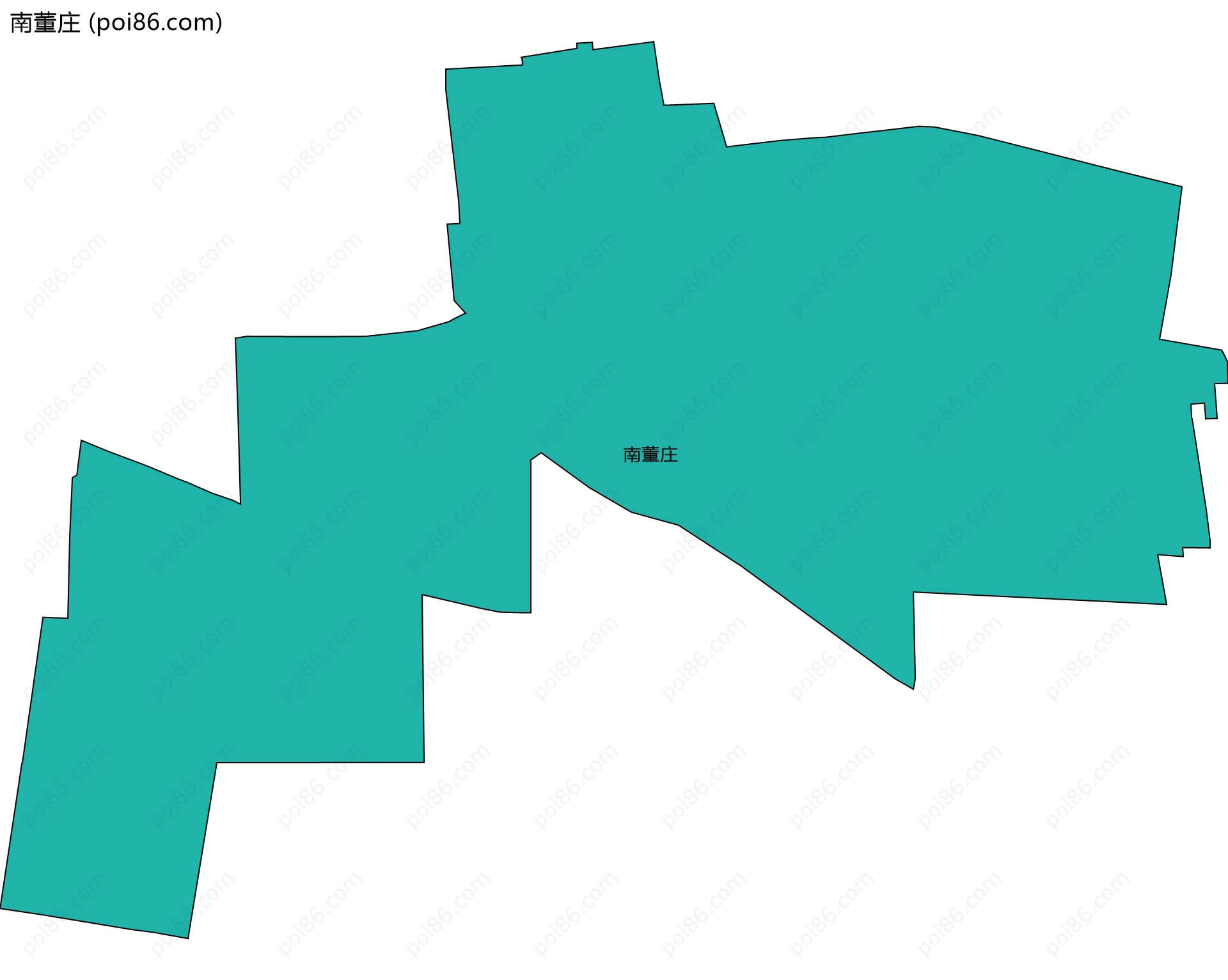 南董庄边界地图