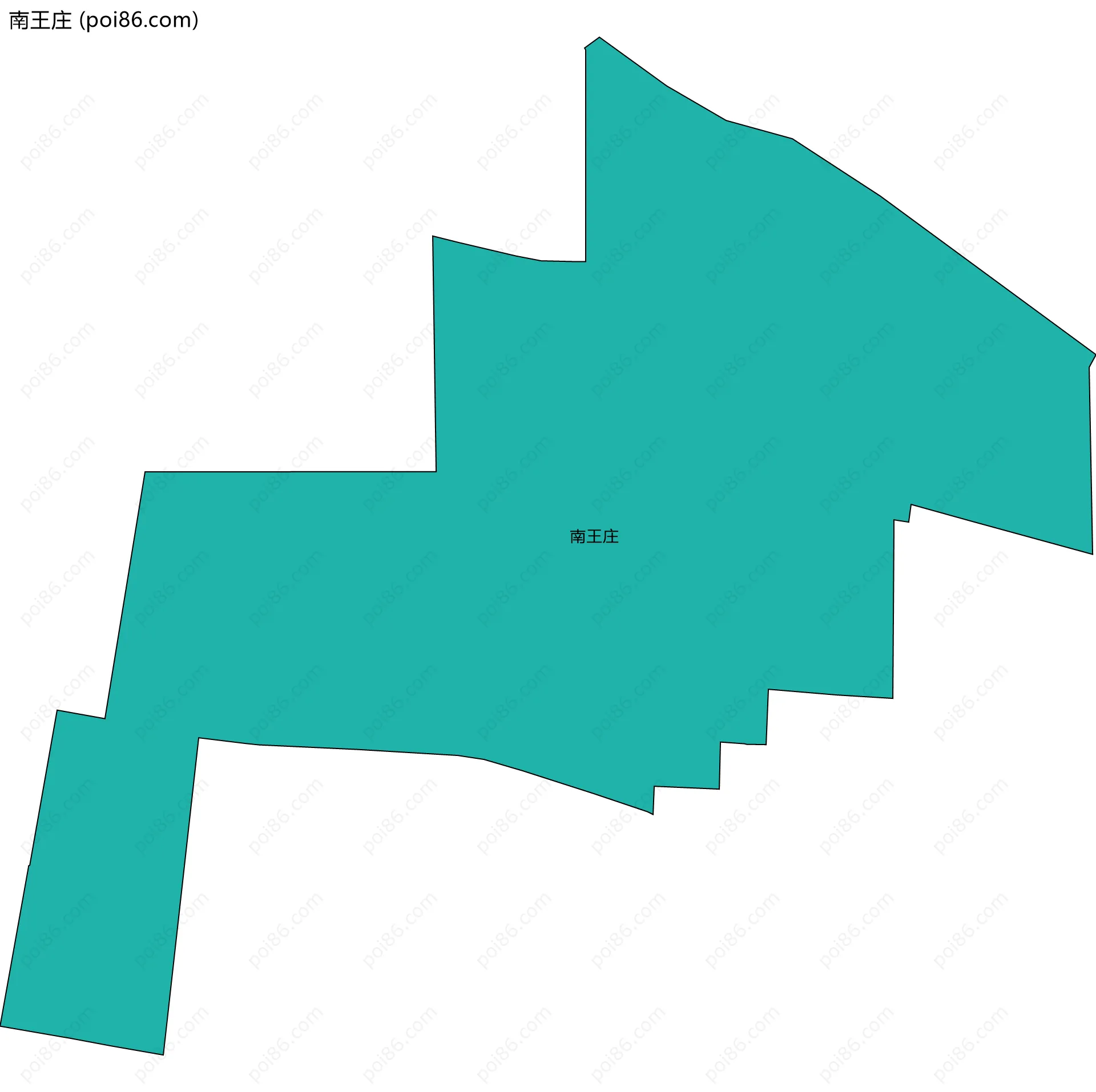 南王庄边界地图