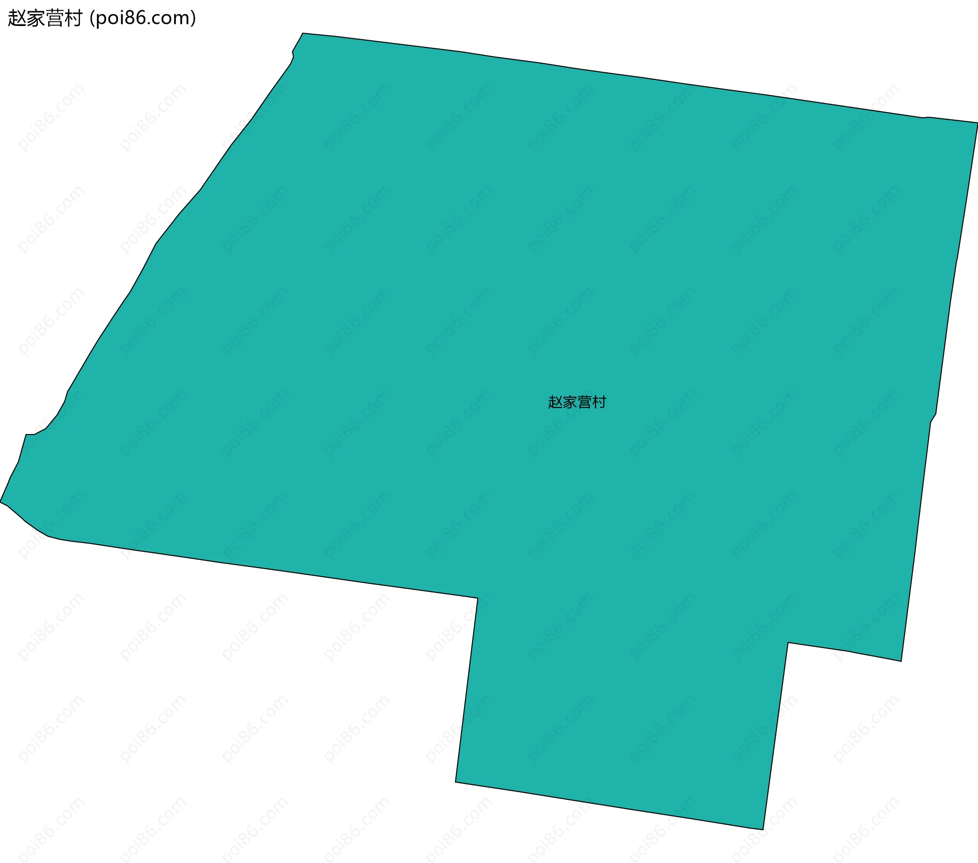 赵家营村边界地图