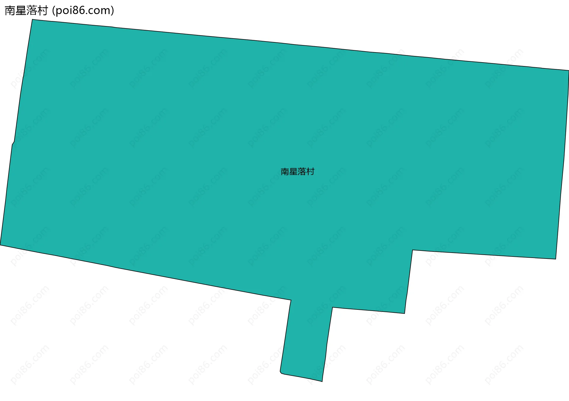南星落村边界地图