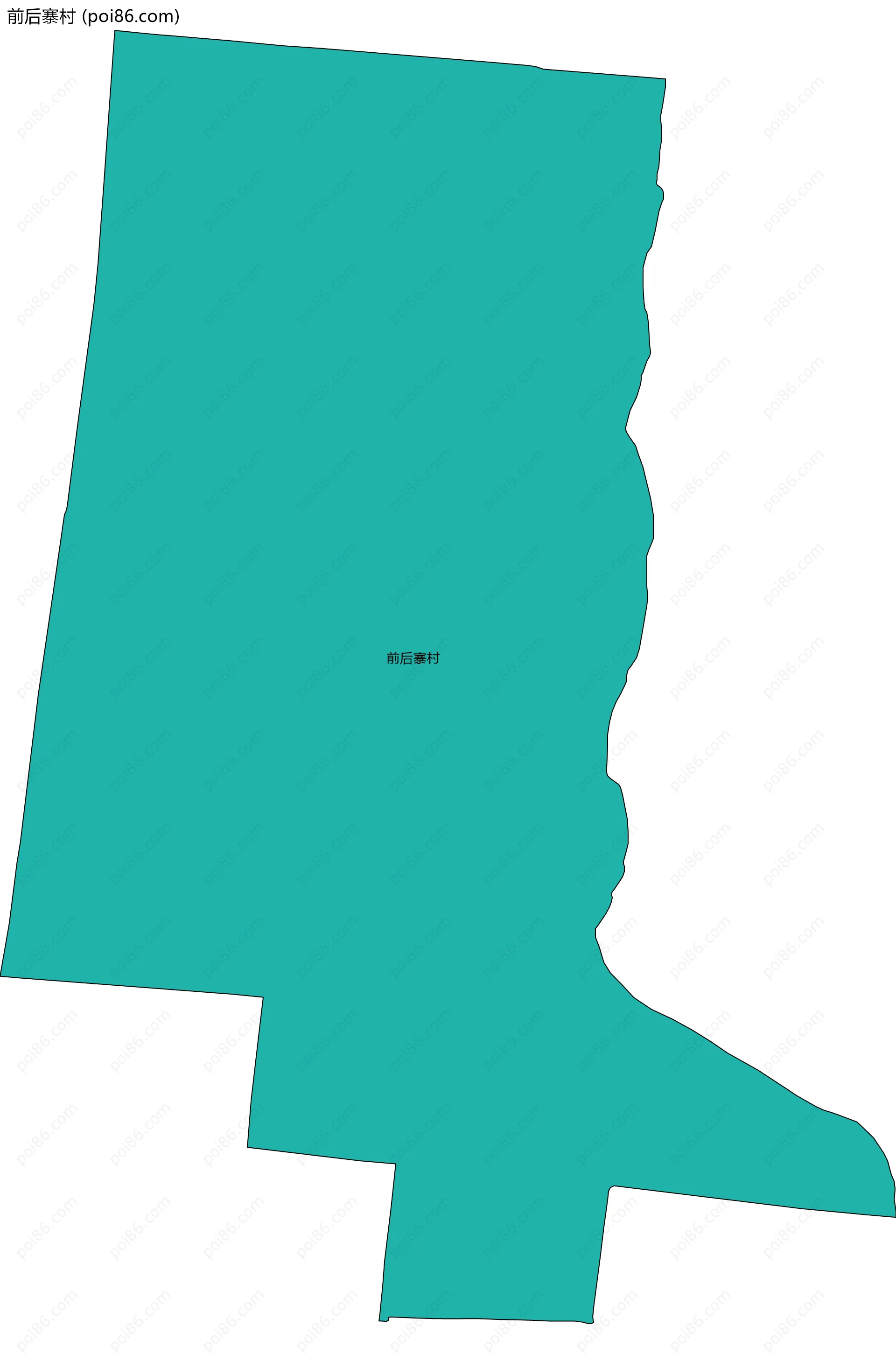 前后寨村边界地图