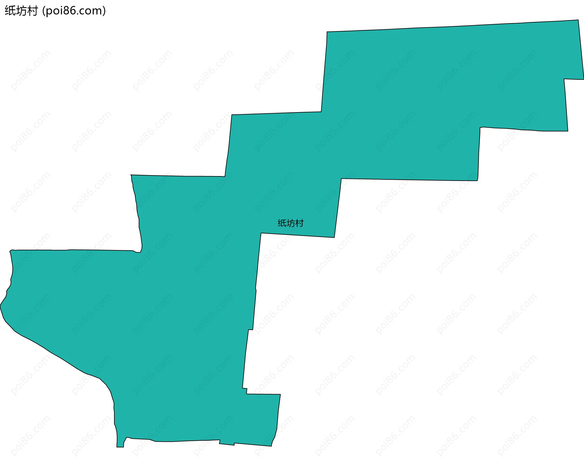 纸坊村边界地图