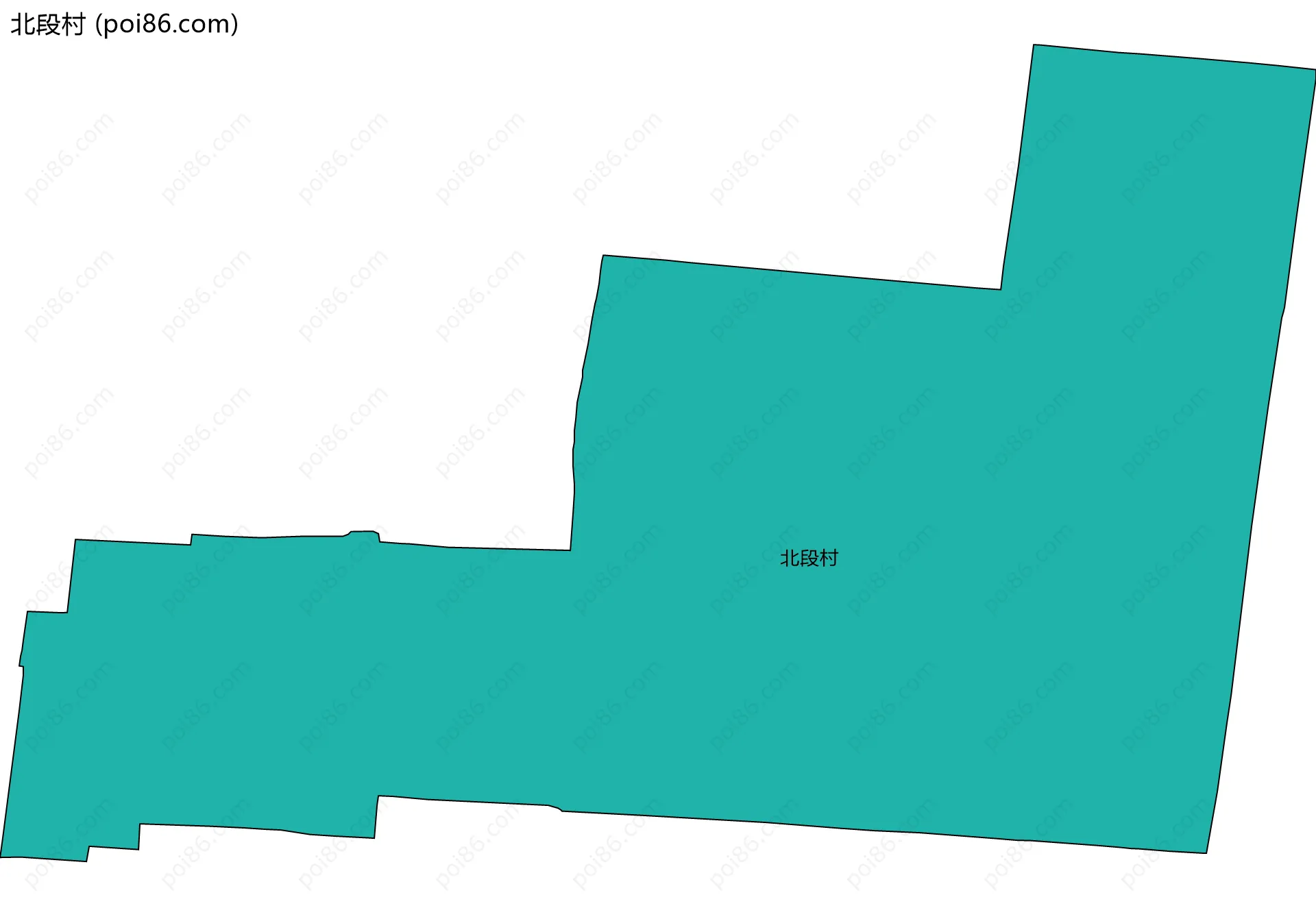 北段村边界地图