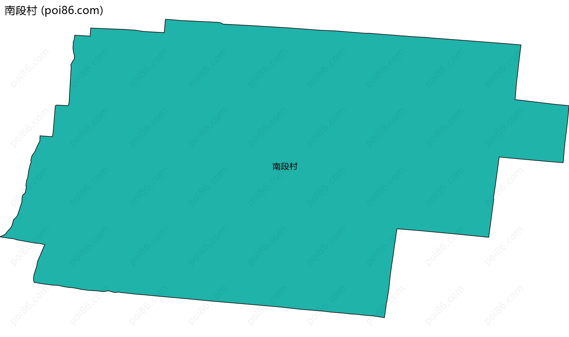 南段村边界地图